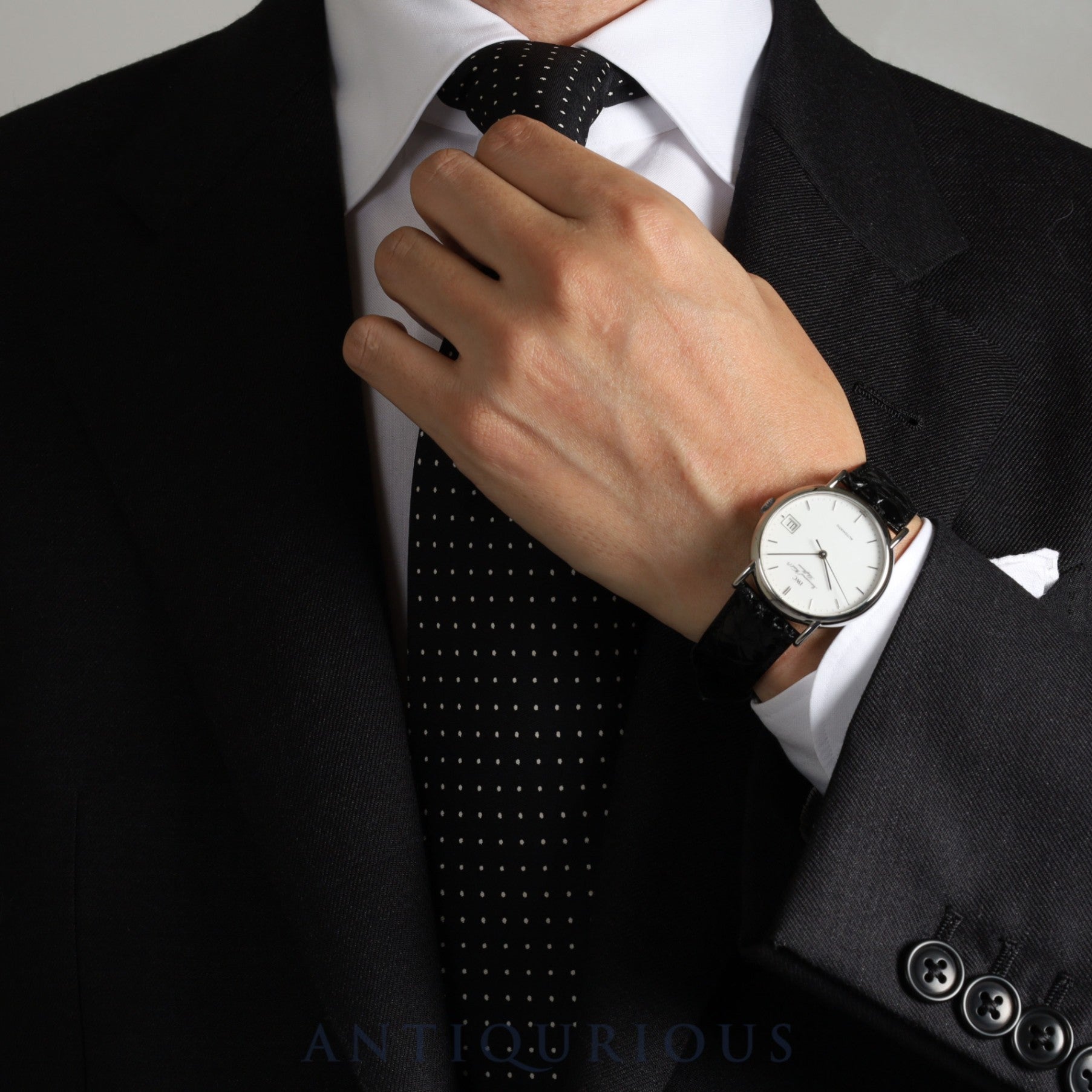 IWC Portofino 3513 1 Automatic Cal.37621 SS Leather Genuine Buckle (SS) White Dial Overhauled Portofino IWC