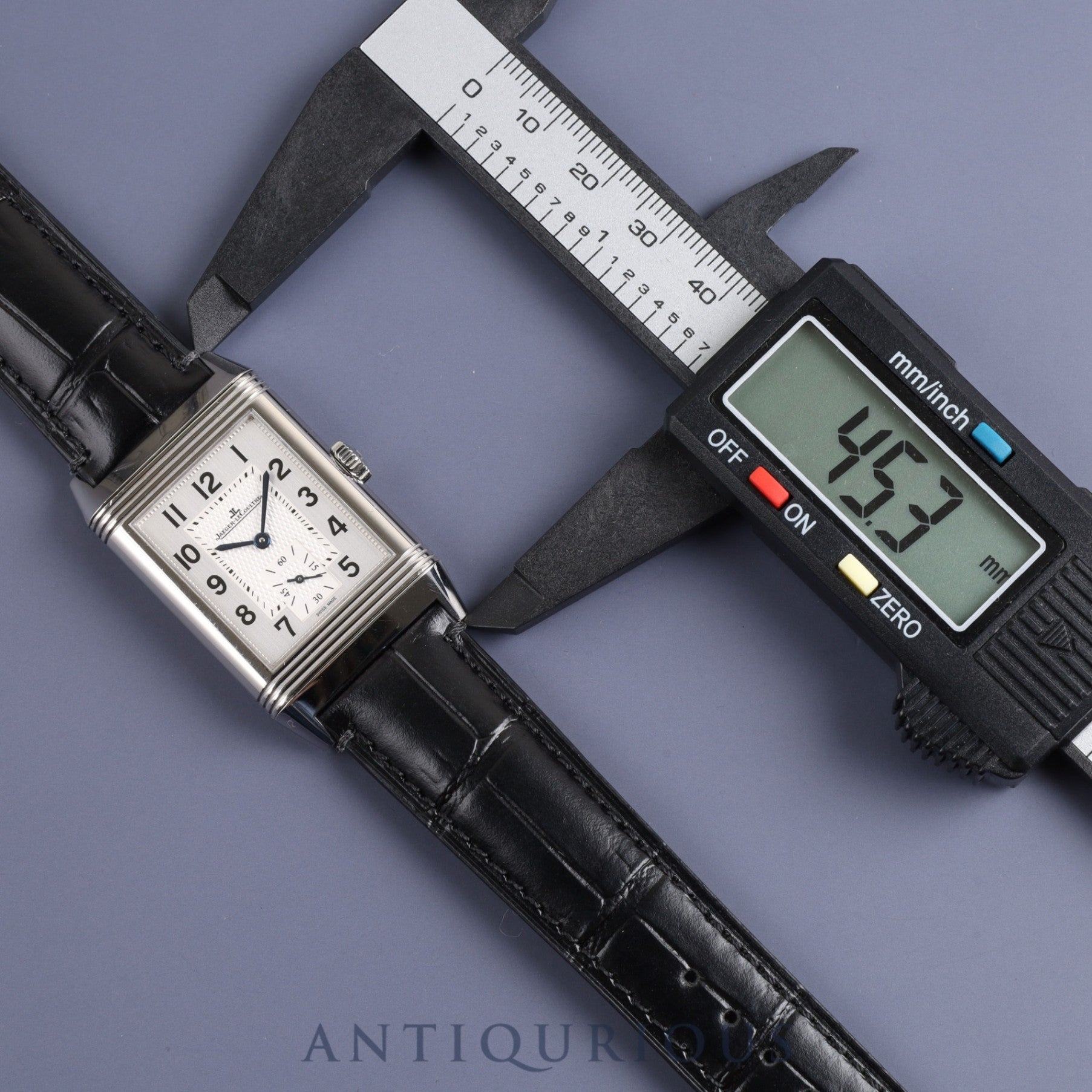 ジャガー・ルクルト レベルソ クラシック ラージ スモールセコンド 214.8.62 手巻き Cal.822/2 SS 革 純正尾錠(SS) アラビア文字盤 オーバーホール済み