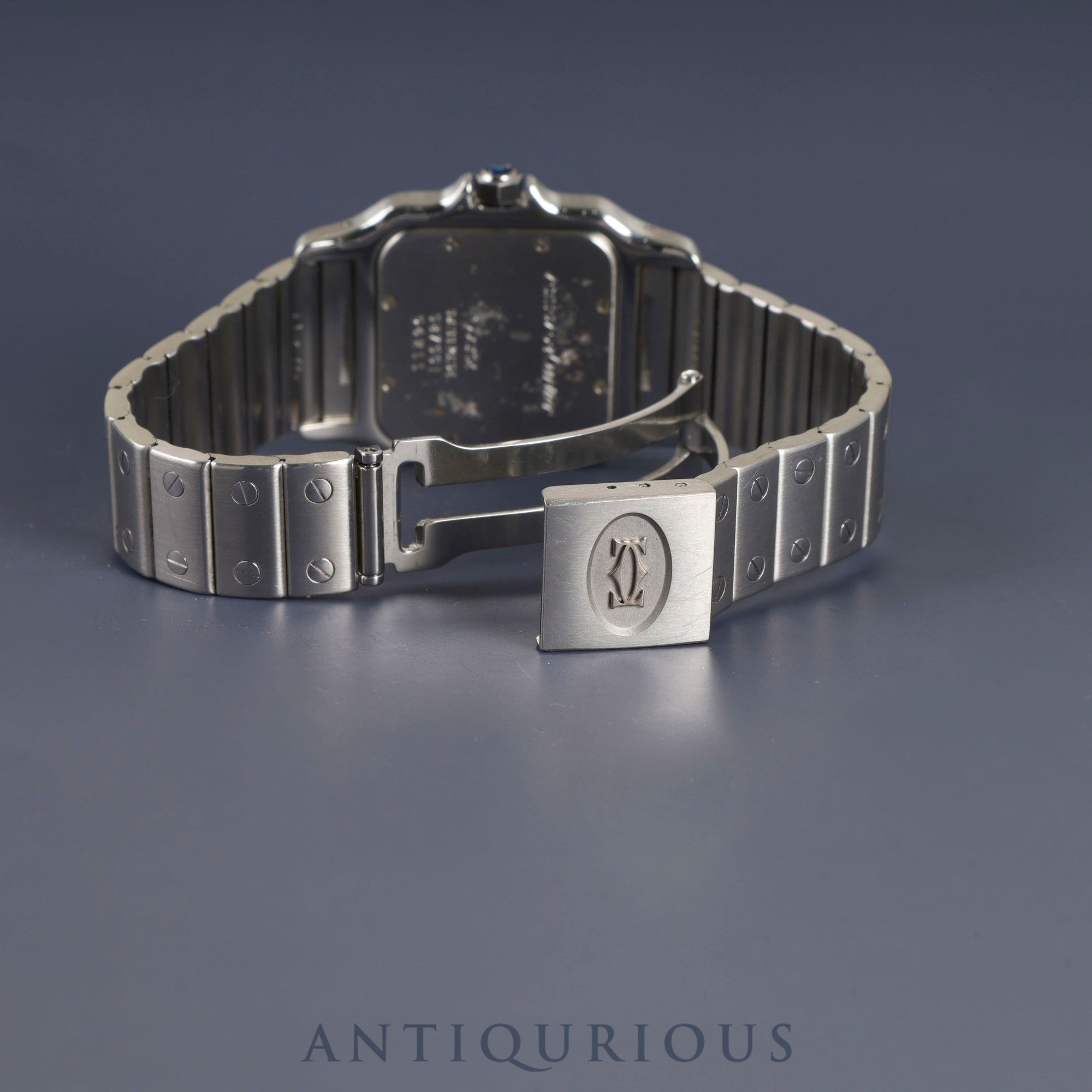 カルティエ サントス ガルベ LM W20018D6 / 987901 クォーツ Cal.87 SS SS ホワイトローマン文字盤 オーバーホール済み