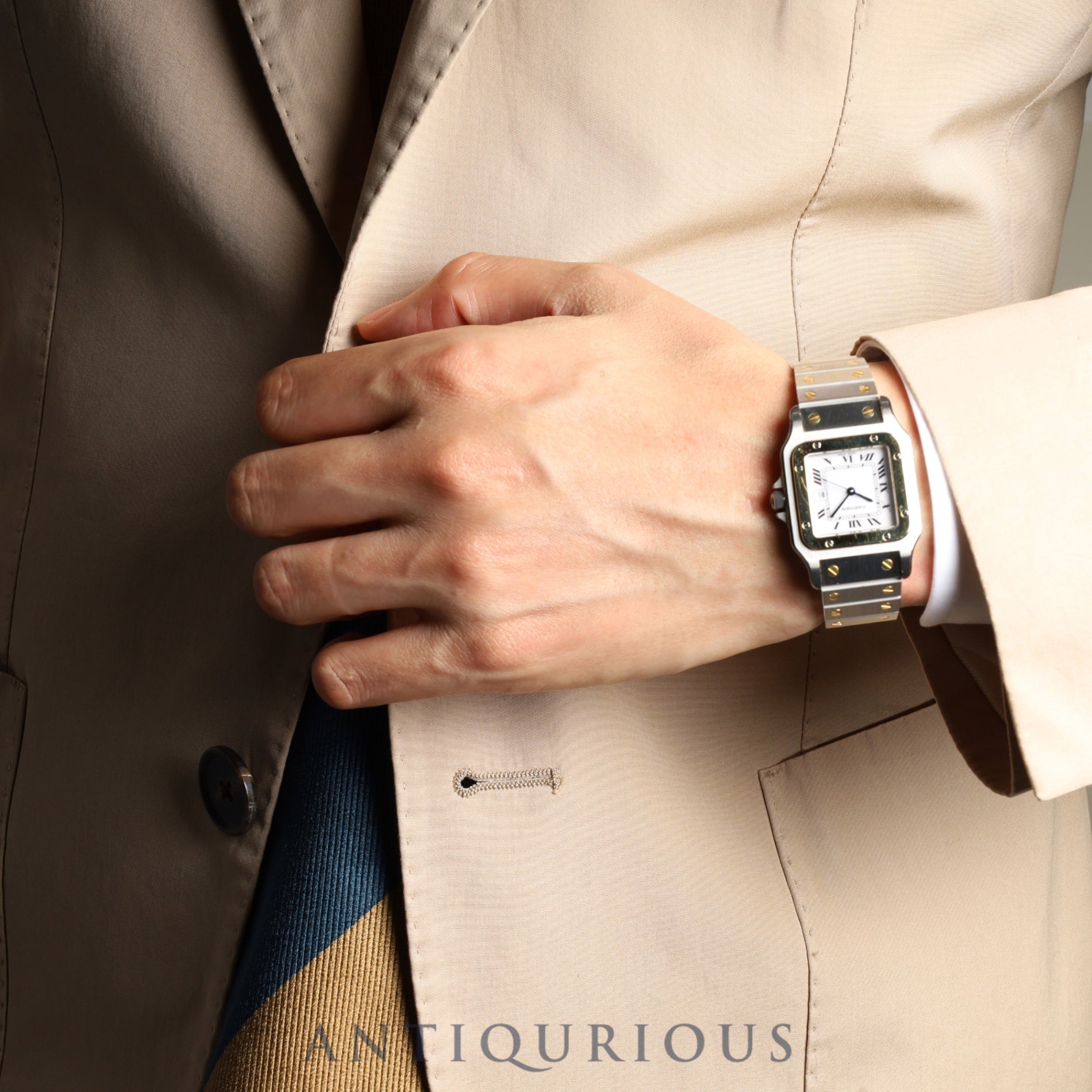 Cartier Santos Galbee LM 2961 Automatic SS/YG SS/YG White Roman dial Complete service (full maintenance) completed at Cartier boutique