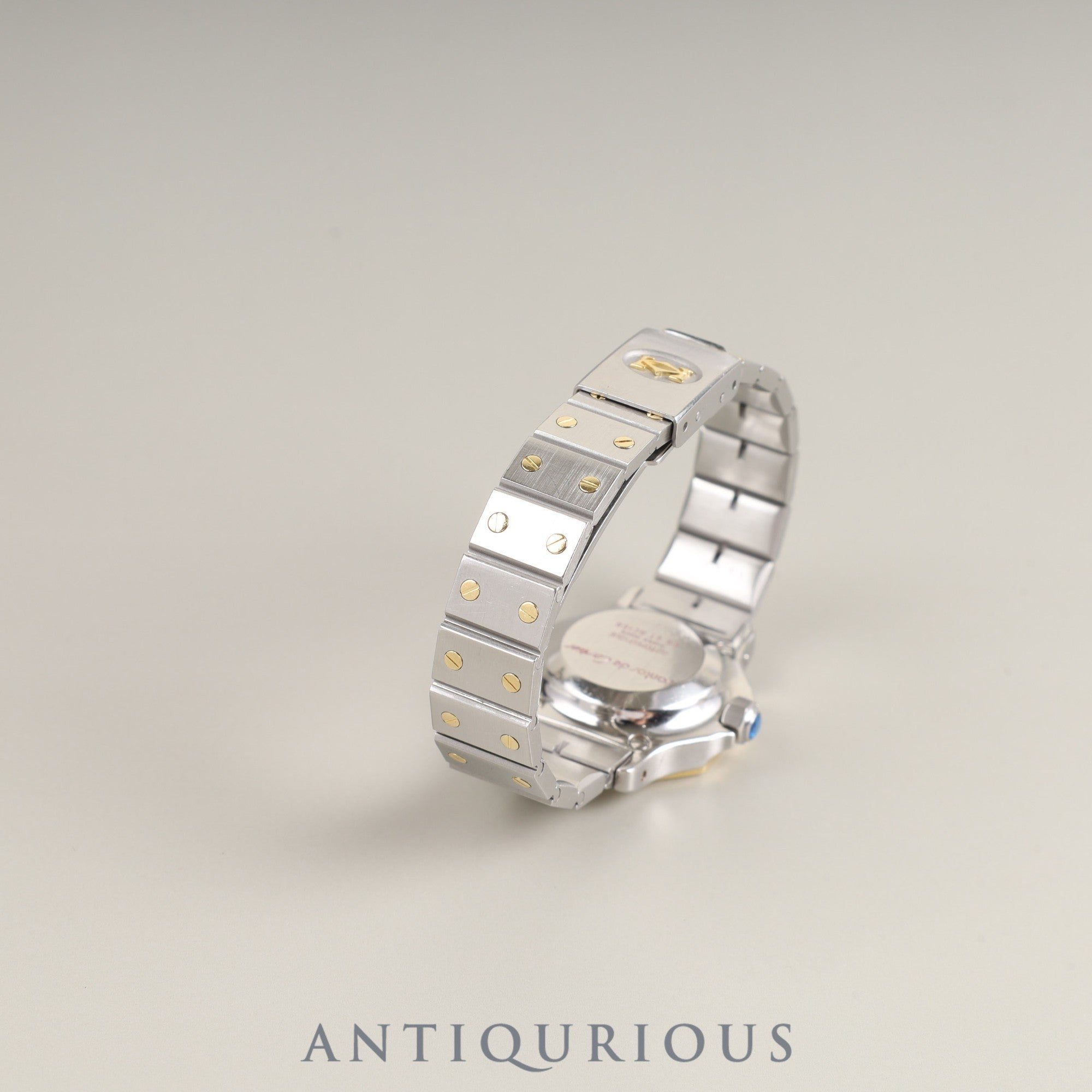 Cartier Santos Octagon SM 2039488 / 0907 Automatic SS/YG SS/YG Grey ghost dial Overhauled Bracelet cleaned by Cartier