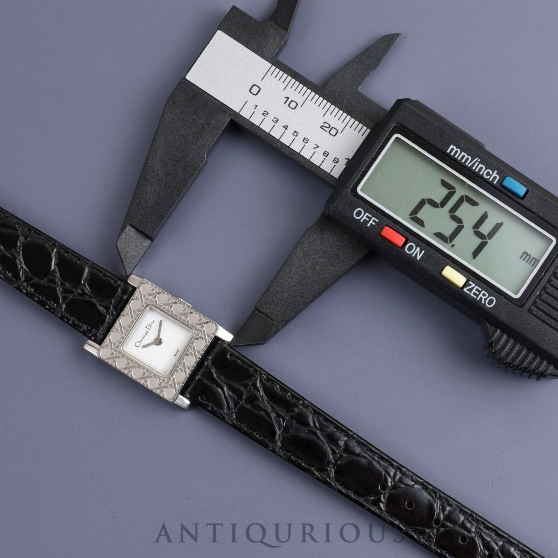 Christian Dior La Parisienne D60-109 Quartz Cal.980.003 SS Leather Genuine Buckle (SS) White Dial Overhauled