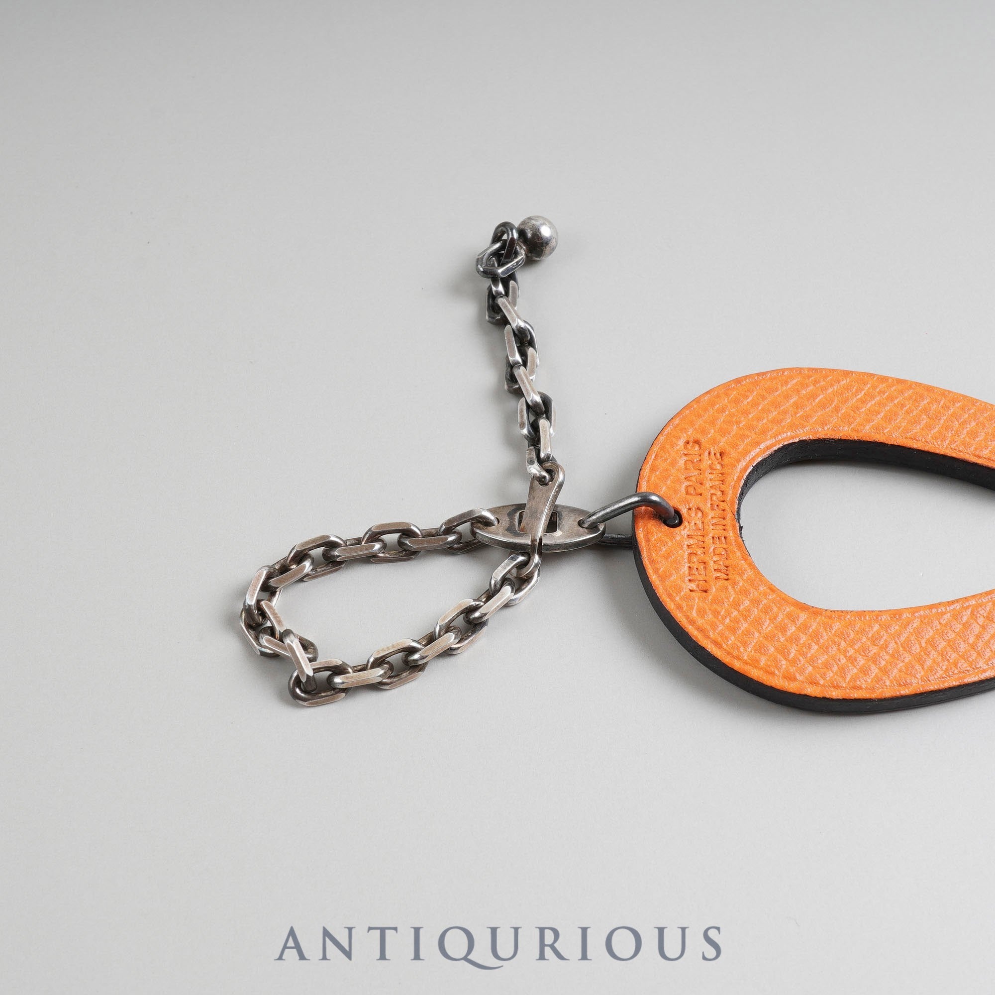 エルメス チャーム ホースシュー レザー / SV925