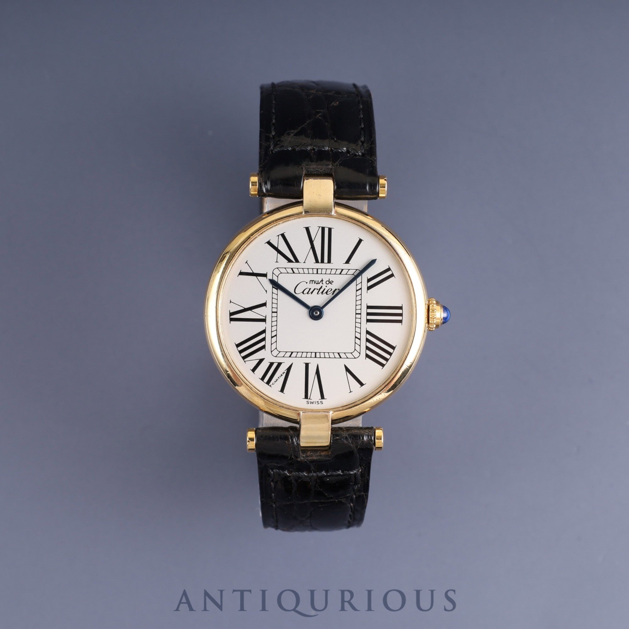 Cartier Must Vendome 590003 / W1005454 Quartz Cal.690 SV925 Genuine leather strap Genuine D buckle (GP) Opalan dial Overhauled