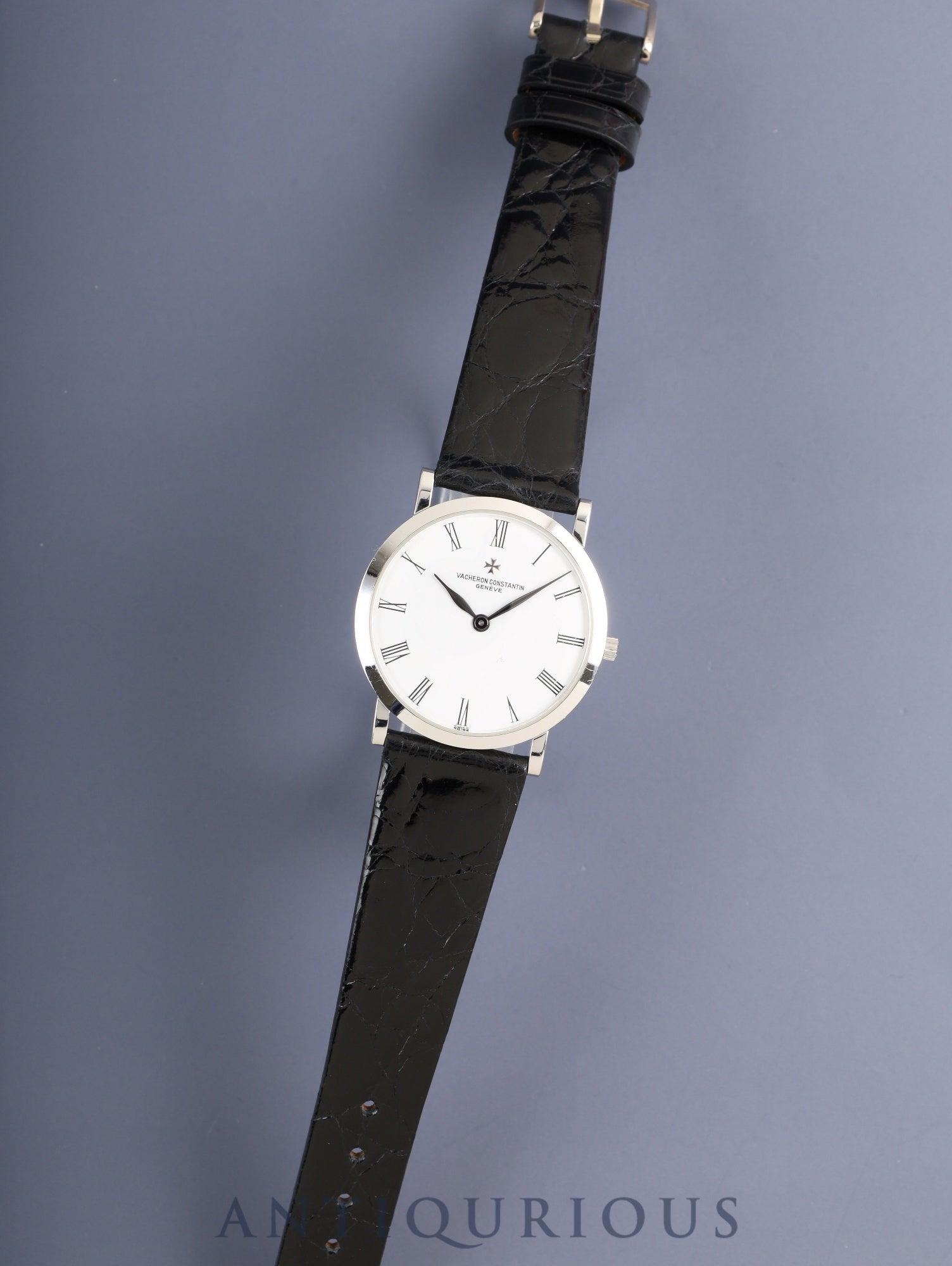 ヴァシュロン・コンスタンタン パトリモニー 33093/3 手巻き Cal.1003/2 750WG 革 純正ピンバックル(750WG)ホワイトローマン文字盤 ケース 純正革ベルト オーバーホール済み