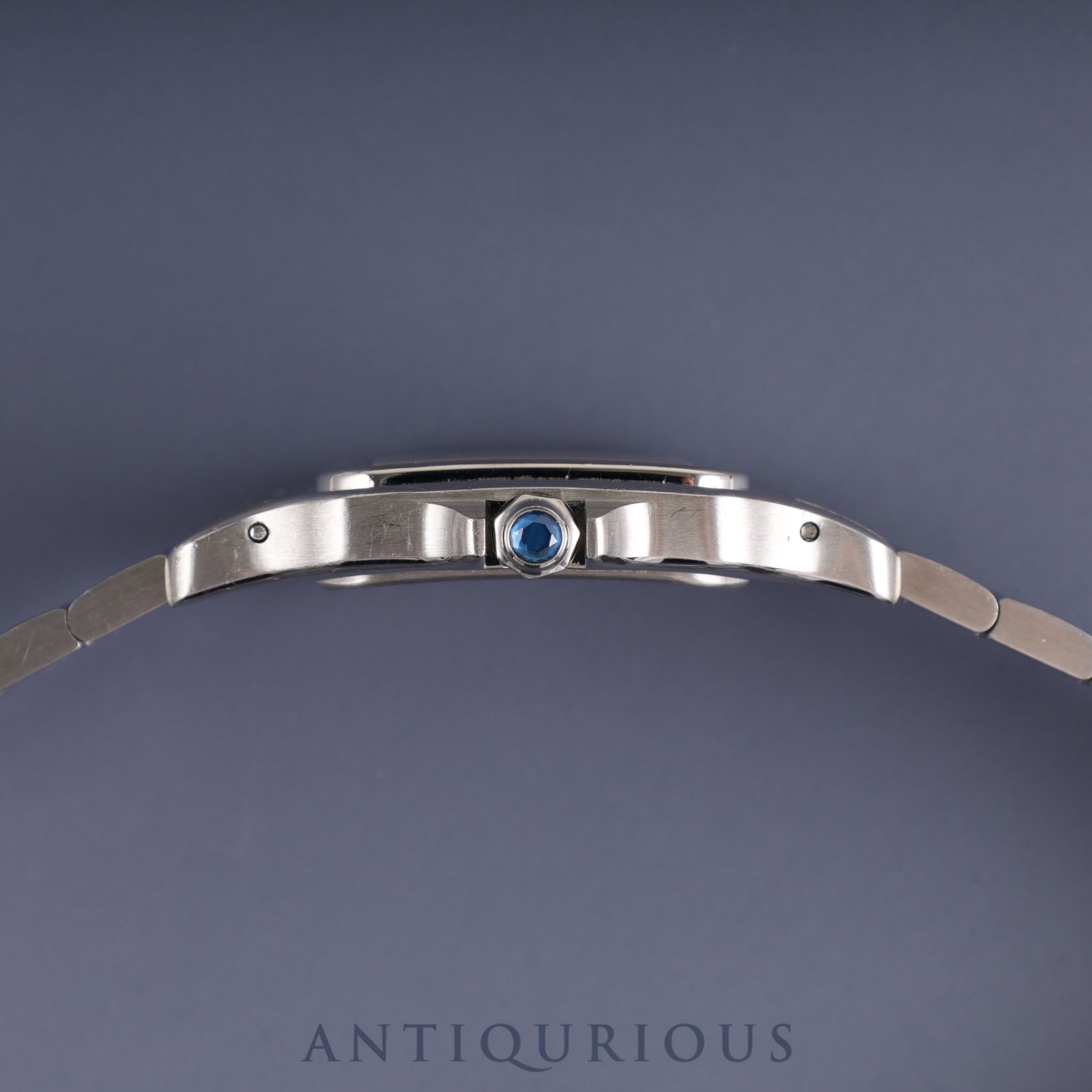 Cartier Santos Galbee LM W20018D6 / 1564 Quartz Cal.687 Stainless Steel White Dial Overhauled