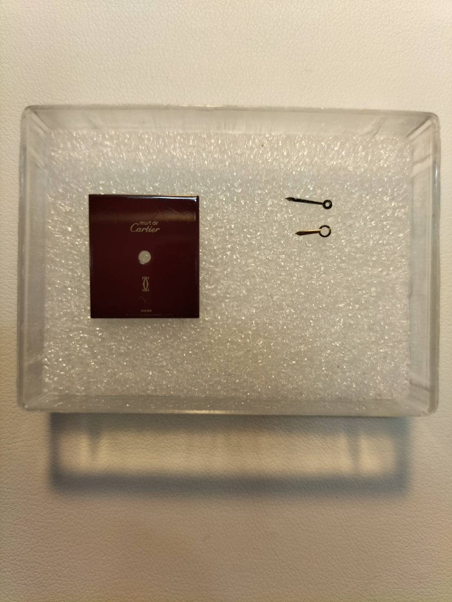 Cartier Must Tank SM 82975613 Manual Winding Caliber 78-1 Leather Genuine Pin Buckle (GP) Garnet Dial Bordeaux Dial (SWISS Marking) Box Warranty (1981) Overhauled