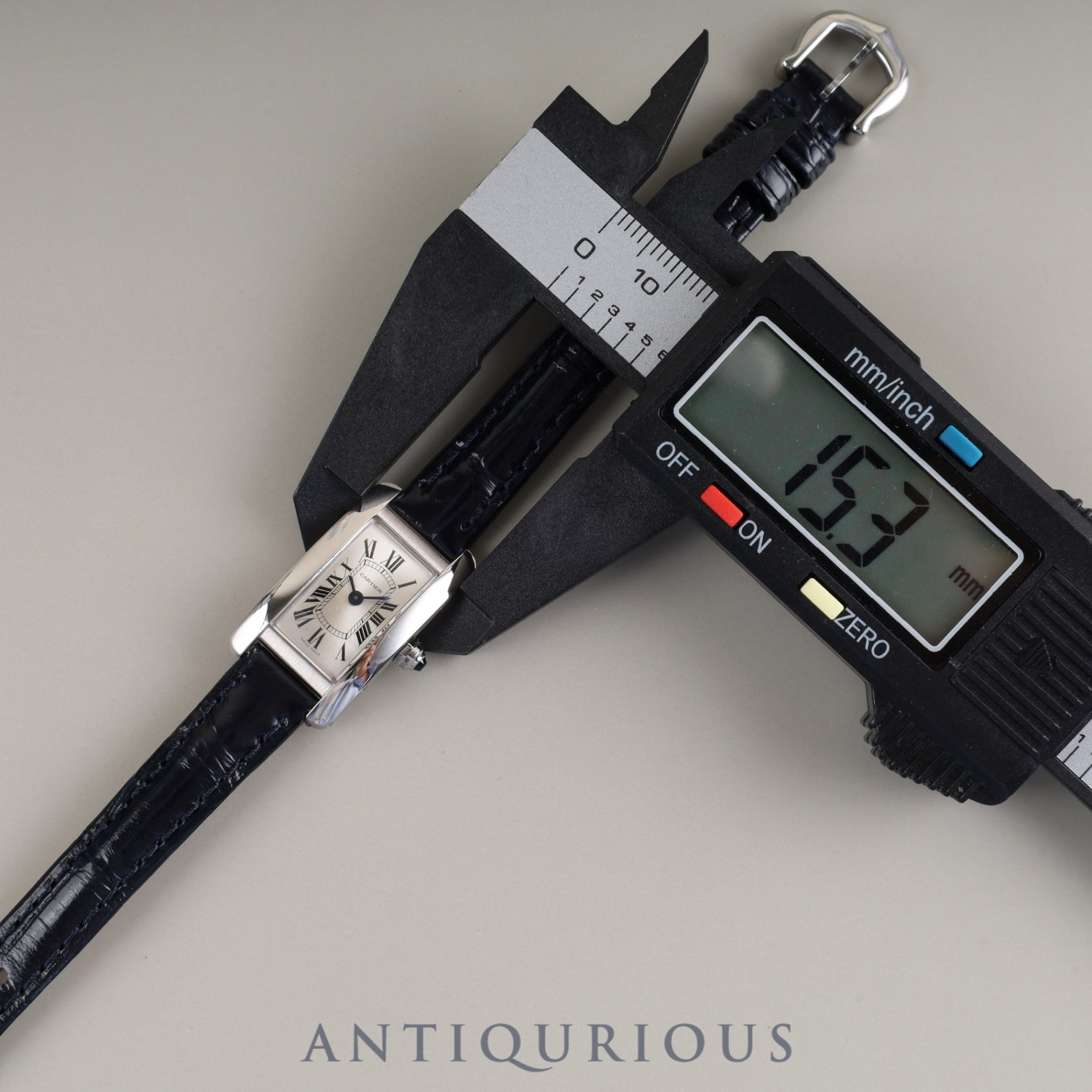 Cartier Tank Americaine Mini WSTA0032 / 4056 Quartz Cal.159 SS Genuine leather strap Genuine buckle (SS) Silver Roman dial Booklet Warranty (2023) Overhauled