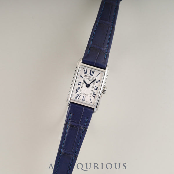 ロンジン ドルチェヴィータ L5.258.4 クォーツ Cal.L963.2 SS 純正革ベルト 純正尾錠(SS)シルバー文字盤 箱(汚れあり)国際保証書(2017年)説明書 純正革ベルト×2本 オーバーホール済み