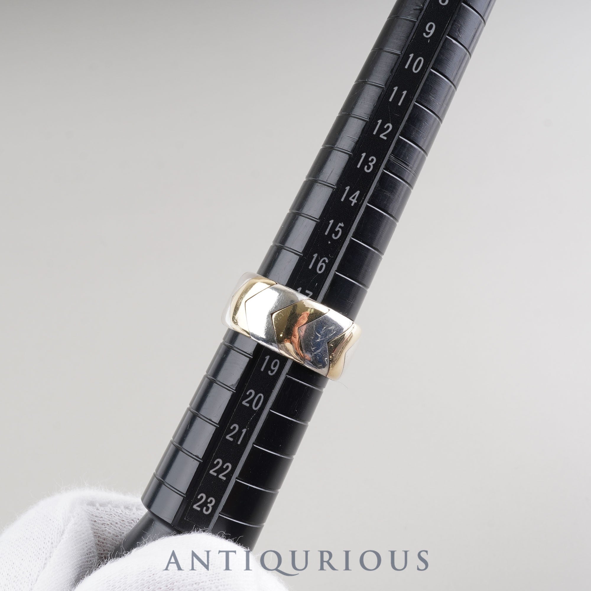 ティファニー リング ヘリンボーン コンビ