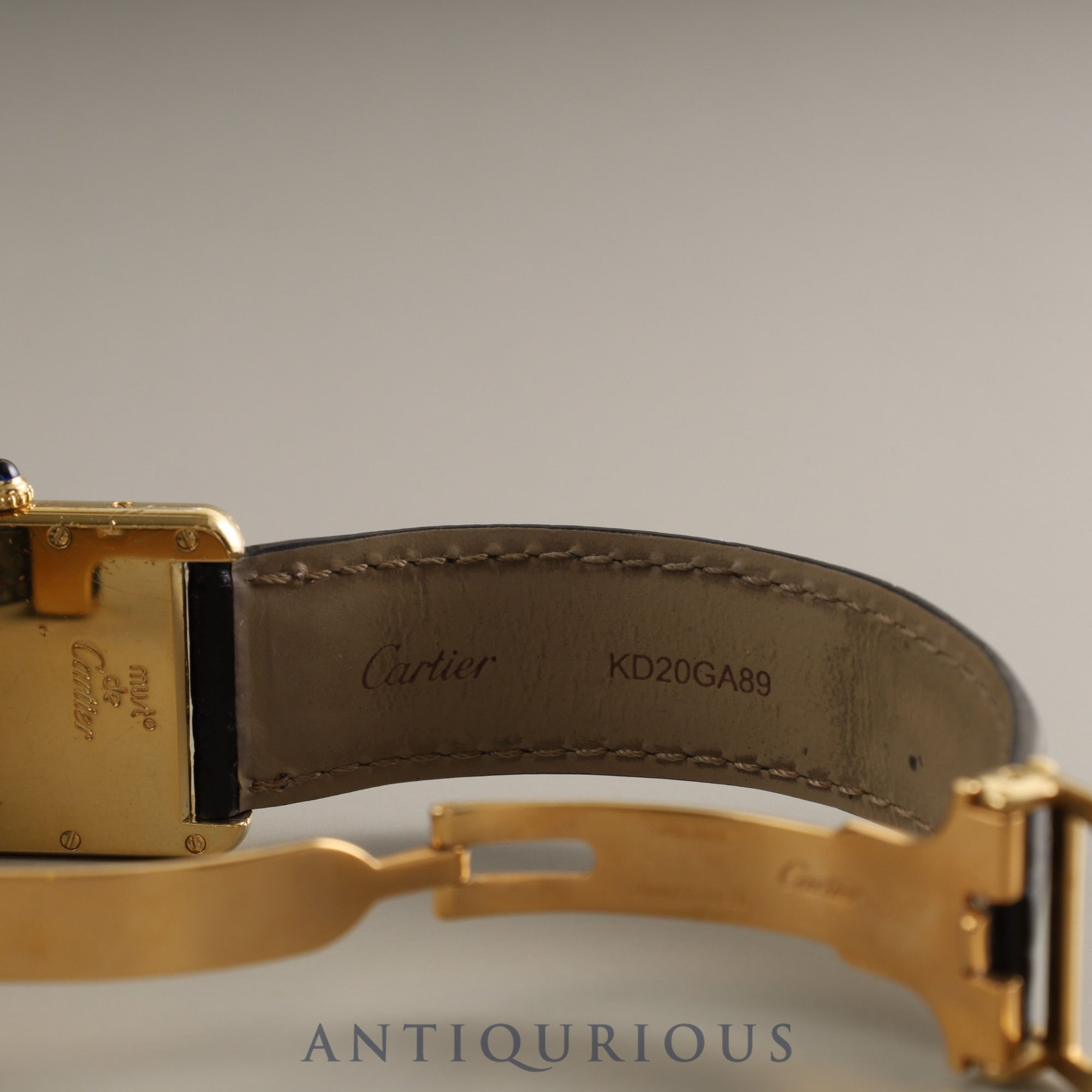 Cartier Must Tank GM (XL) Date QZ 2413 SV925 Leather Genuine Buckle Telephone Dial Dial Complete Cartier Boutique Service