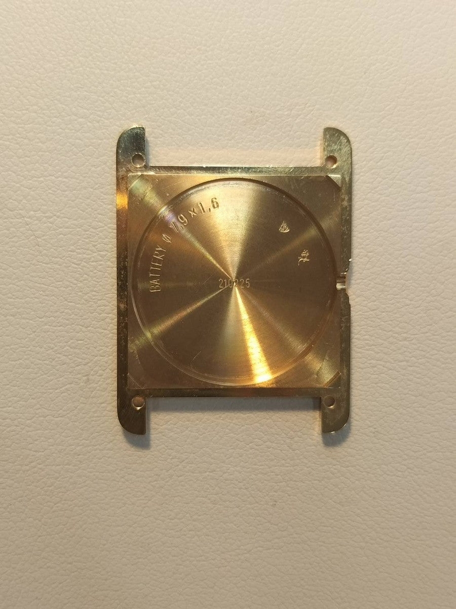 Cartier Must Tank LM 1615 Quartz Caliber 690 SV925 Leather Strap with Genuine GP Buckle, Ivory Roman Dial, Circa 1996-1998, Box, Overhauled