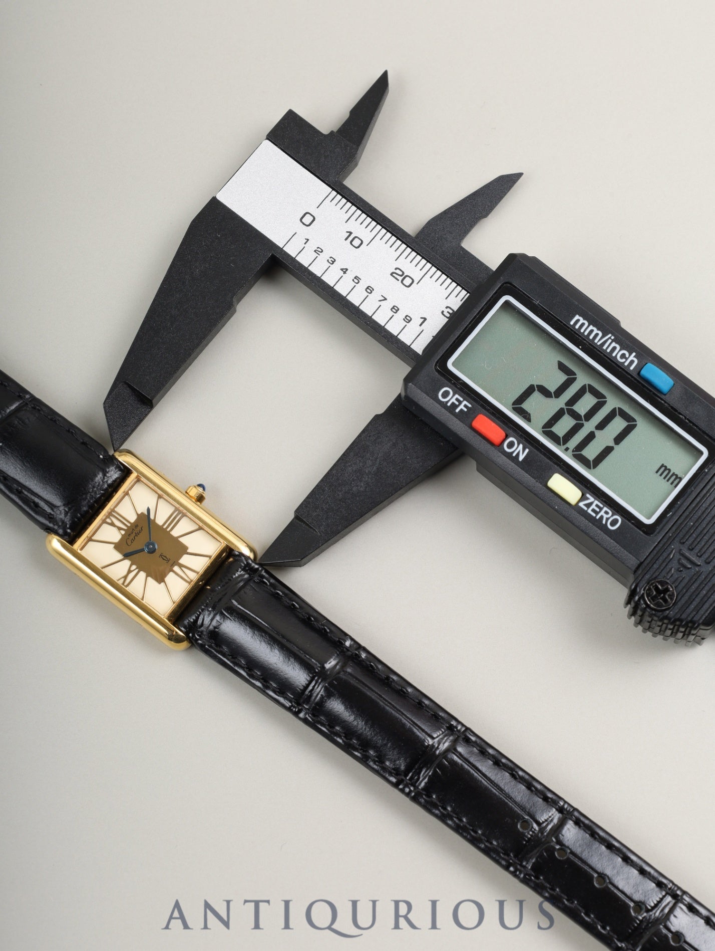 カルティエ マストタンク SM 3 66001 クォーツ Cal.057 SV925 革 純正尾錠(GP) クロワゾネ文字盤 オーバーホール済み