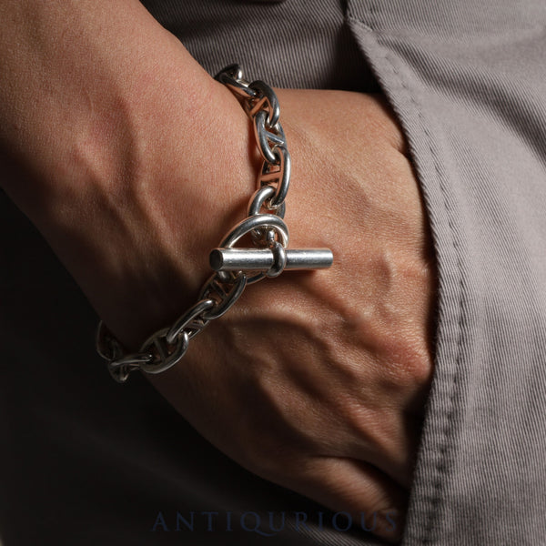 Hermes Bracelet Chaine d'Ancre MM 17 links SV925 Box