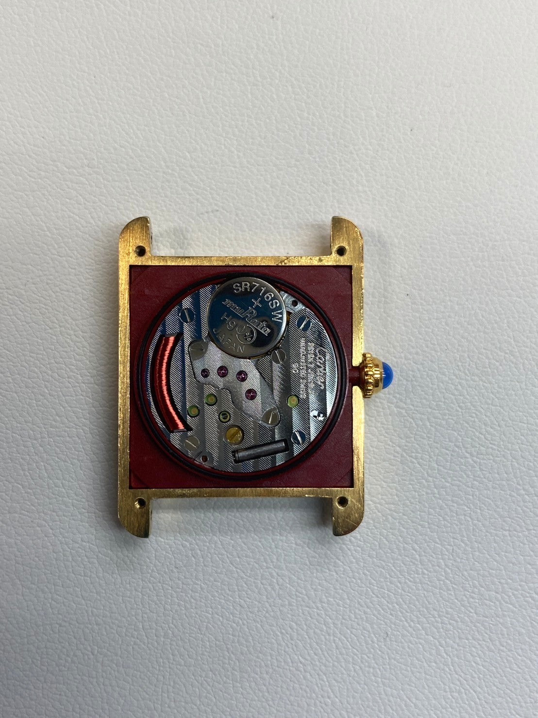 カルティエ マストタンク LM 590005 クォーツ Cal.90 SV925 革 純正尾錠(GP) ストレートローマン文字盤 オーバーホール済み