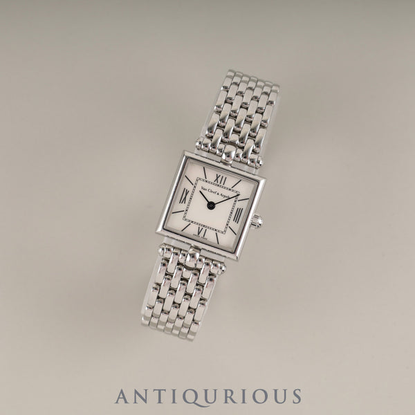 Van Cleef & Arpels Classic 536942 Quartz SS SS Genuine Buckle (SS) White Shell Dial Overhauled