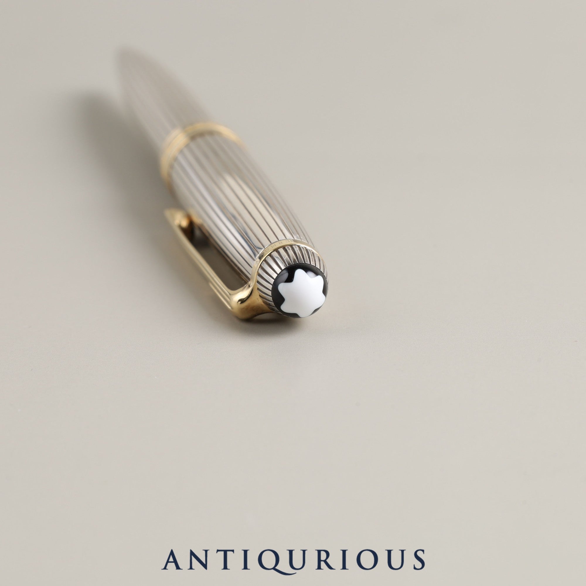 Montblanc Meisterstück Sterling Silver Ballpoint Pen with Montblanc Repair Details and Unused Genuine Refill