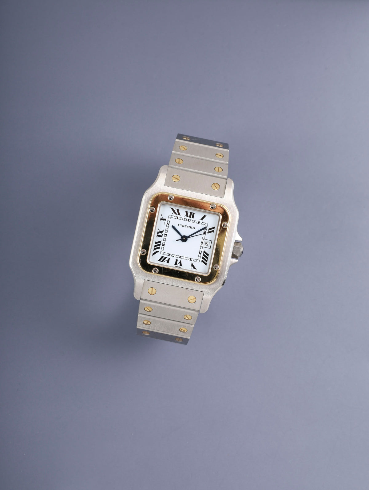 Cartier Santos Carrée LM 2961 Automatic Cal.077 (ETA2671) SS/YG SS/YG White Roman Dial (SWISS designation) Overhauled
