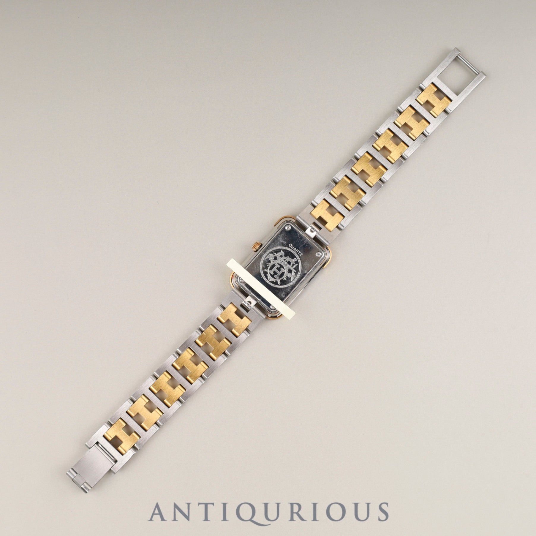 Hermès Cloajour 75.03 Quartz Cal.976 001 SS/GP SS/GP White Dial Overhauled