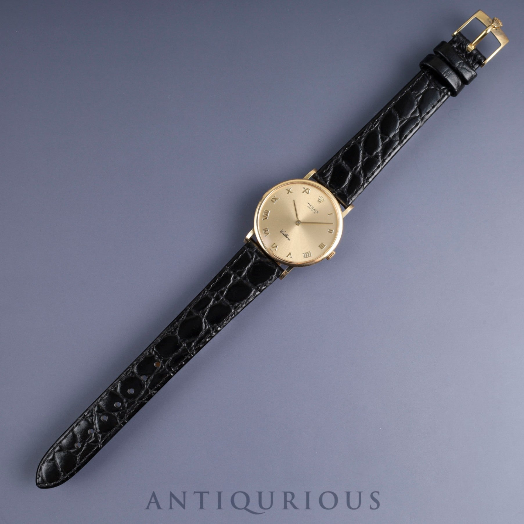 Rolex Cellini 5112 Manual winding Cal.1602 750 Leather Genuine buckle (750) Champagne dial N series (1991) Overhauled