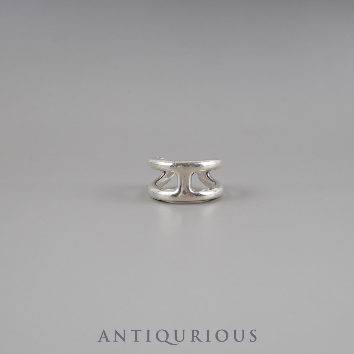 Hermes Osmos PM Ring, Sterling Silver, #56, 21 Years Engraved