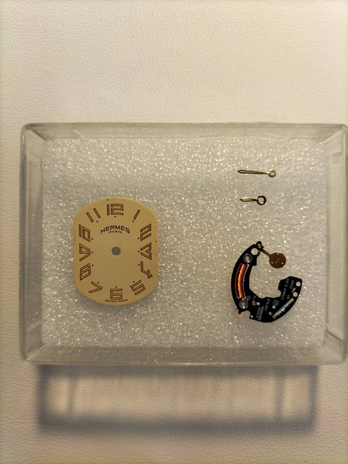 エルメス ラリー 77.03 クォーツ Cal.976.001 SS/GP SS/GP アイボリー文字盤 オーバーホール済み