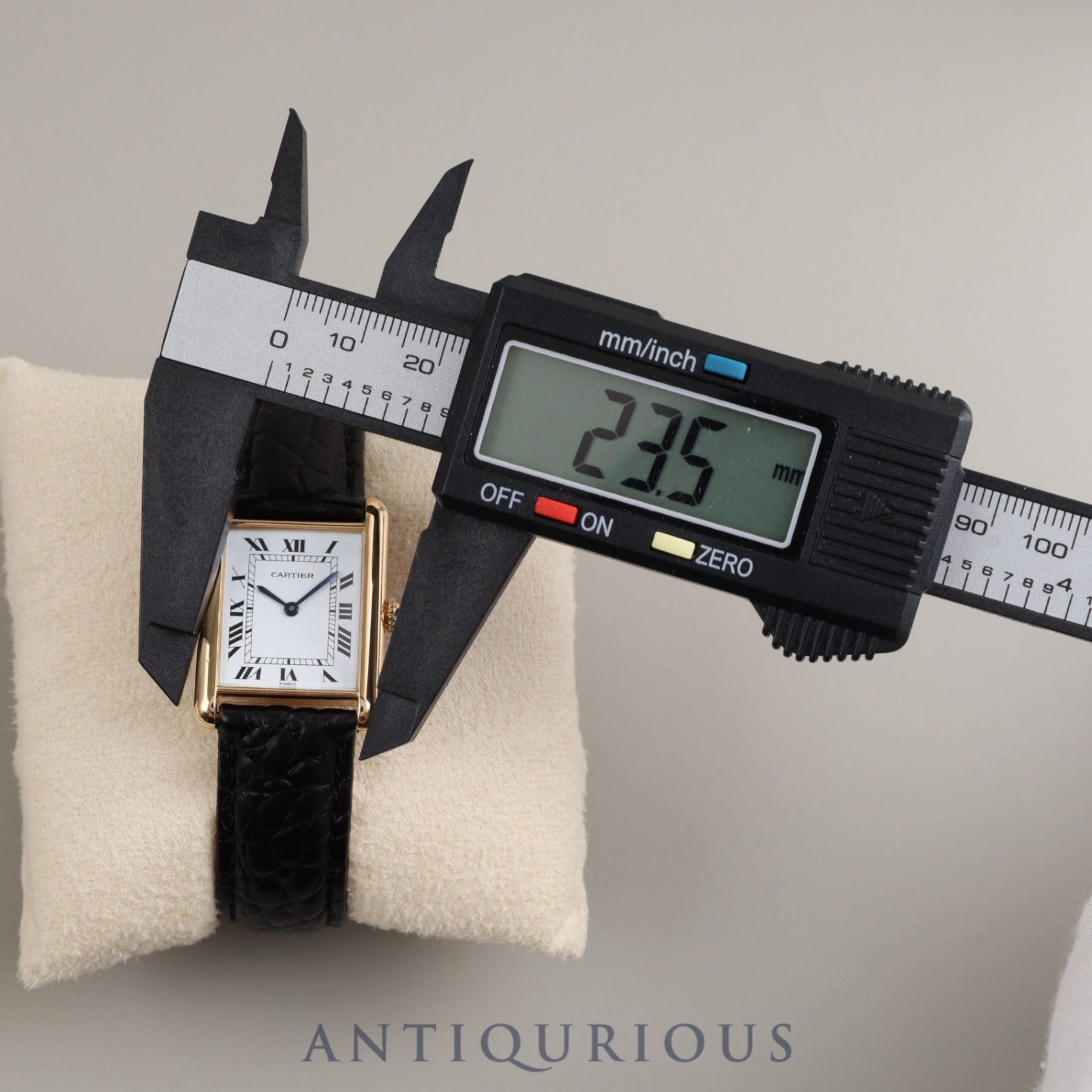 Cartier Tank Louis Cartier LM 81720552 78086 Manual winding Cal.78-1 750 Leather Genuine buckle (750) White PARIS dial Complete Cartier boutique service completed