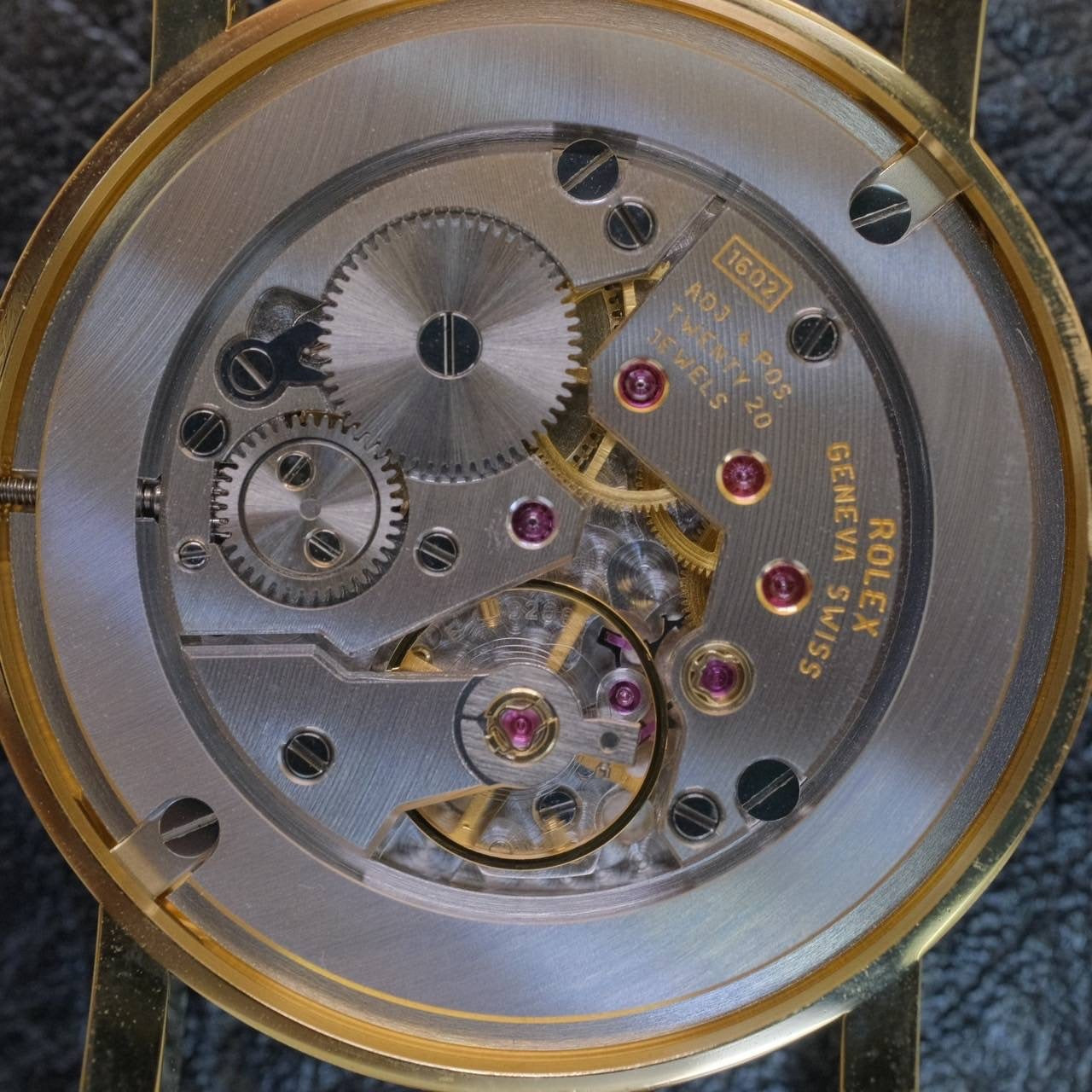 ロレックス チェリーニ 5115/8 手巻き Cal.1602 750YG 純正革ベルト 純正尾錠(750)アイボリー彫コンピューターローマ文字盤 箱 保証書(2015年)