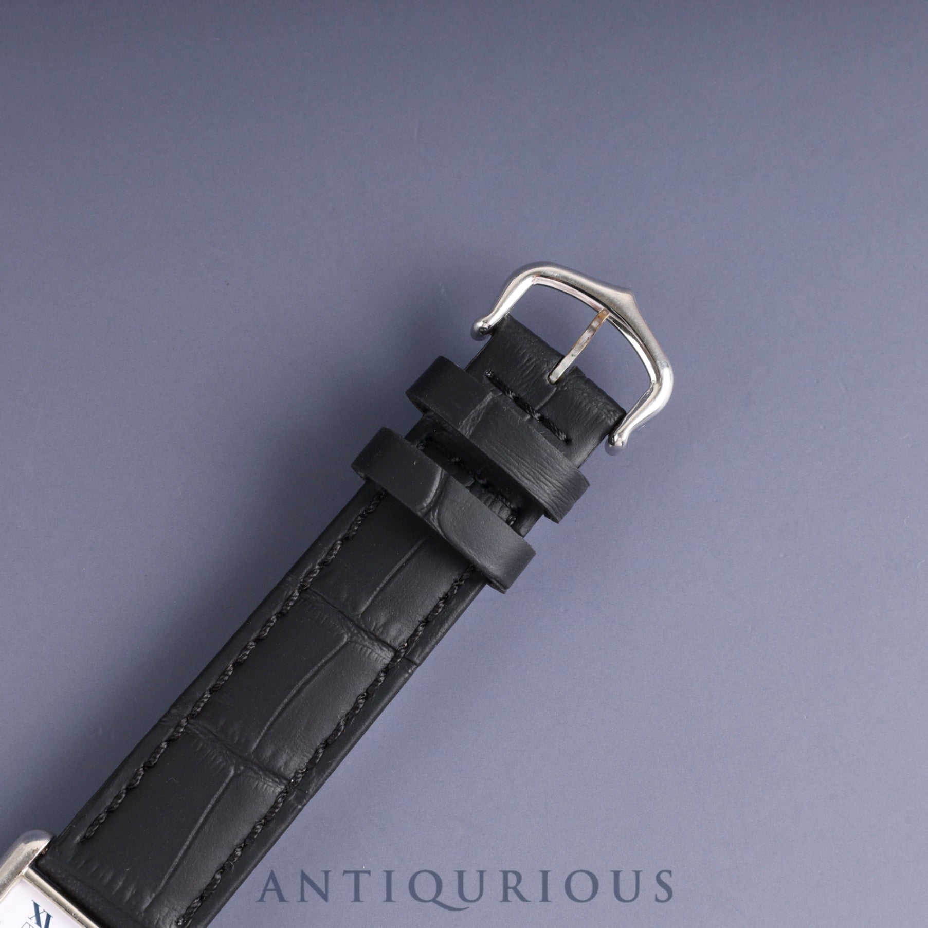 カルティエ マストタンク LM 690006 クォーツ Cal.690 SV925 革 純正尾錠(SS) ホワイトローマン文字盤 オーバーホール済み