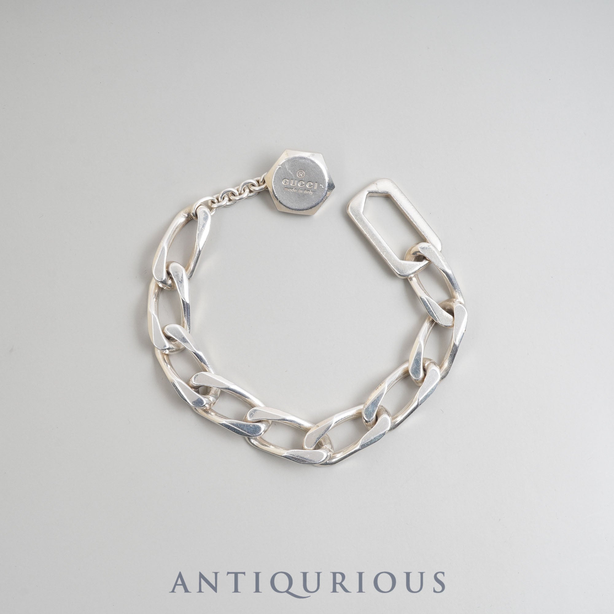 Gucci Bracelet Bangle Figaro Chain SV925