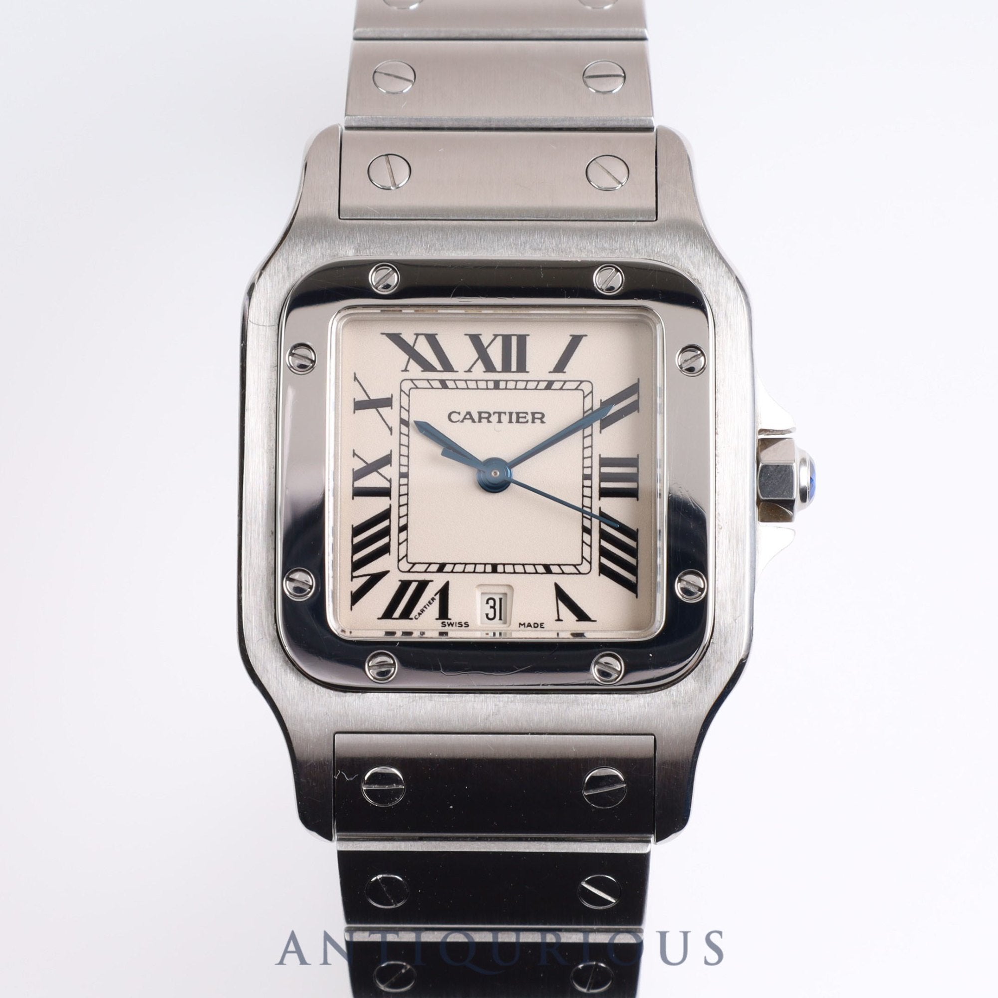Cartier Santos Galbee LM W20060D6 Quartz SS SS Ivory Dial