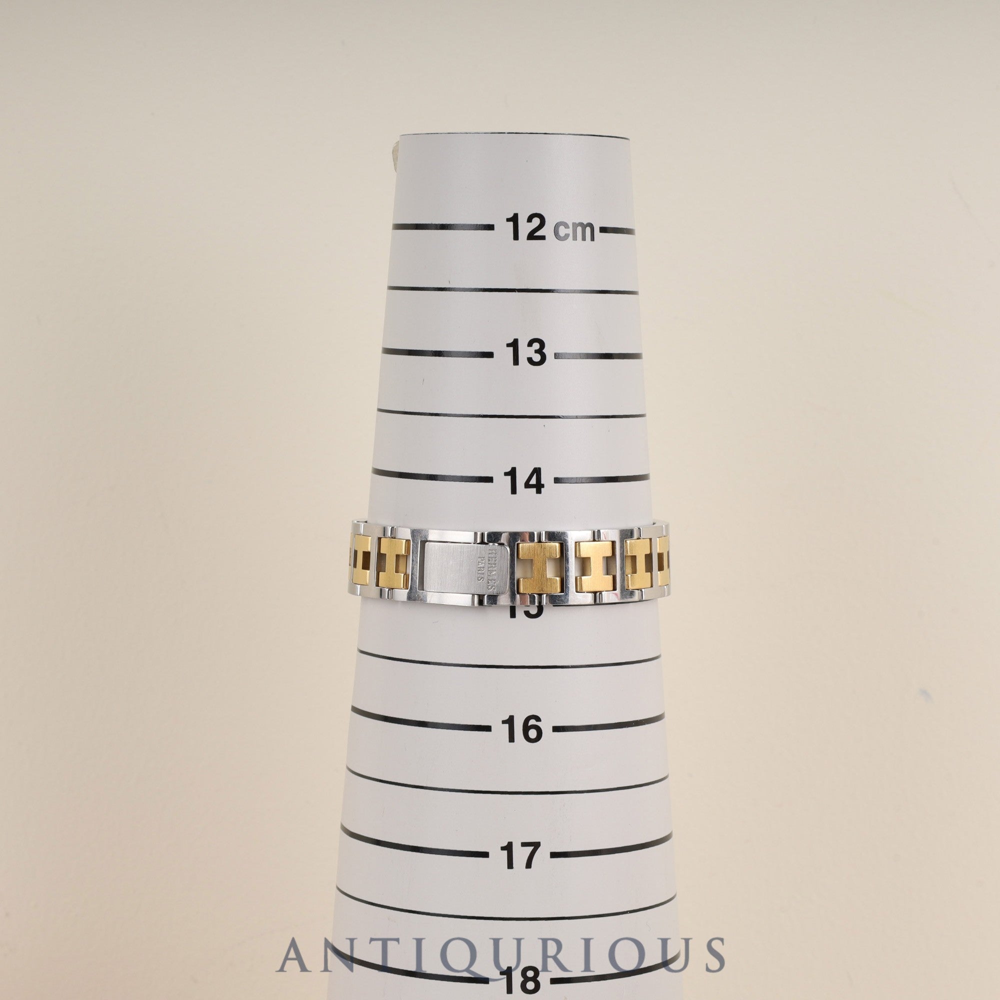 エルメス ラリー RA1.240 クォーツ Cal.976.001 SS/GP SS/GP ホワイト文字盤 オーバーホール済み