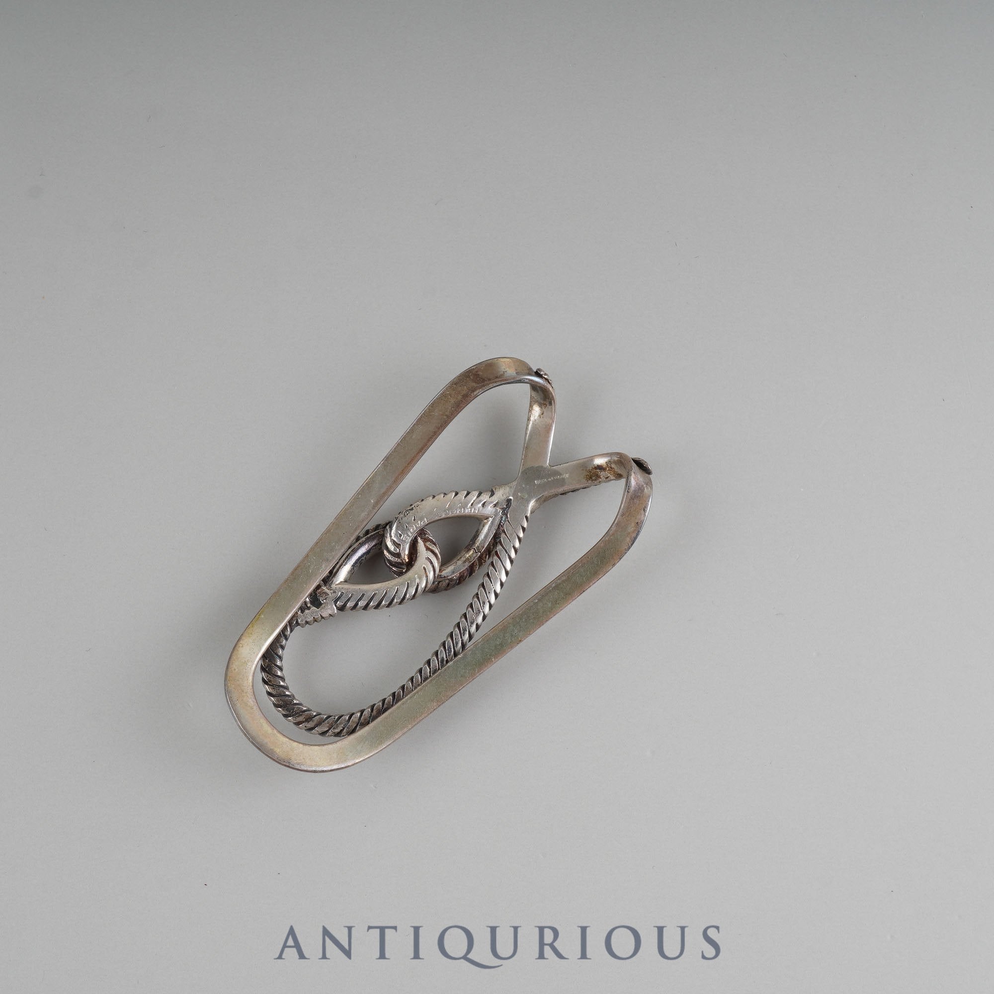 Hermes Money Clip Rope Motif SV800 Box Hallmark Crab