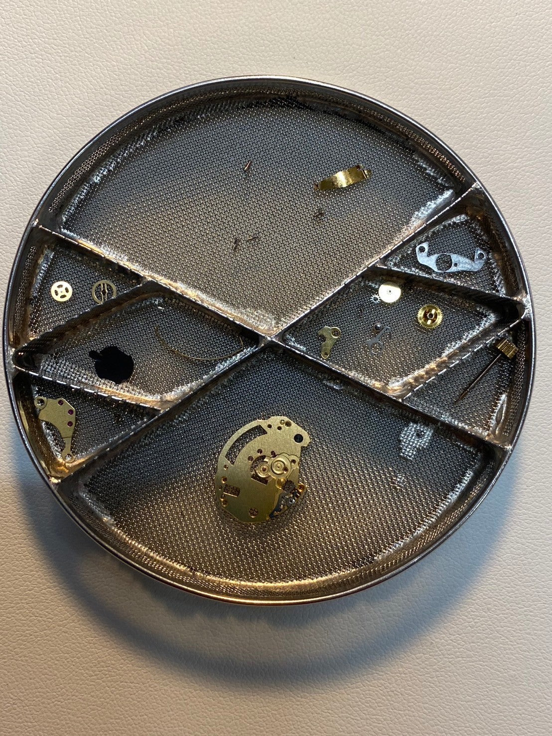 Hermes Ruban 06.32 Quartz Cal.976.001 YG Leather Genuine Buckle (GP) White Dial Overhauled