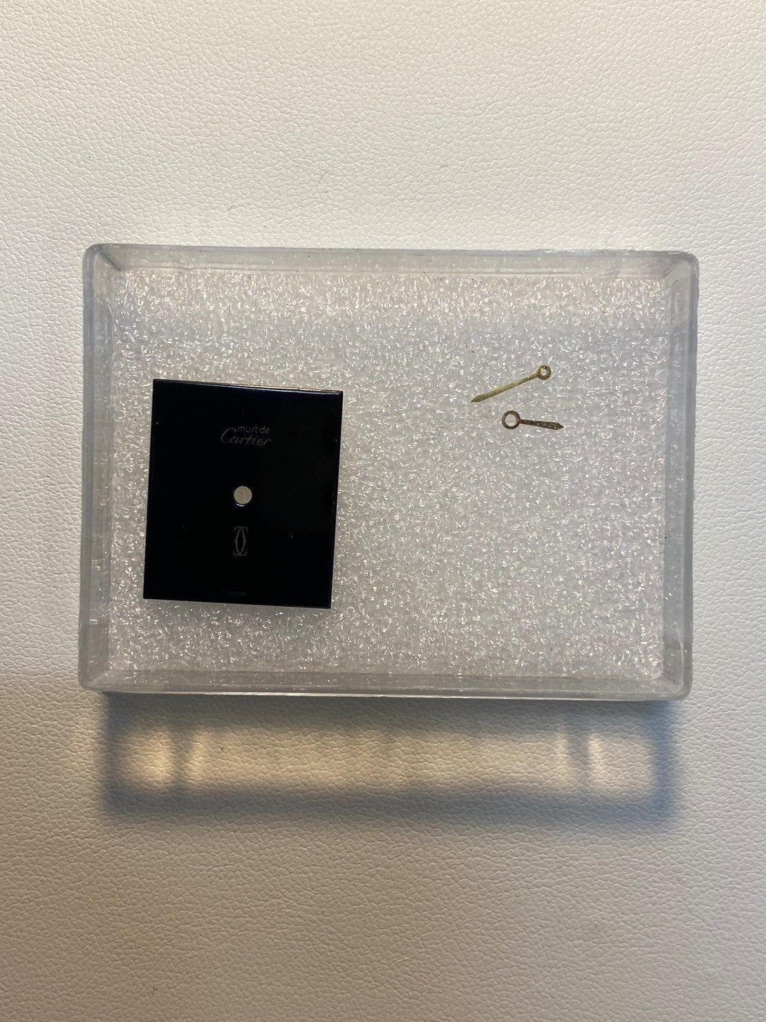 カルティエ マストタンク LM 手巻き Cal.78-1 SV925 革 オニキス文字盤 箱 オーバーホール済み
