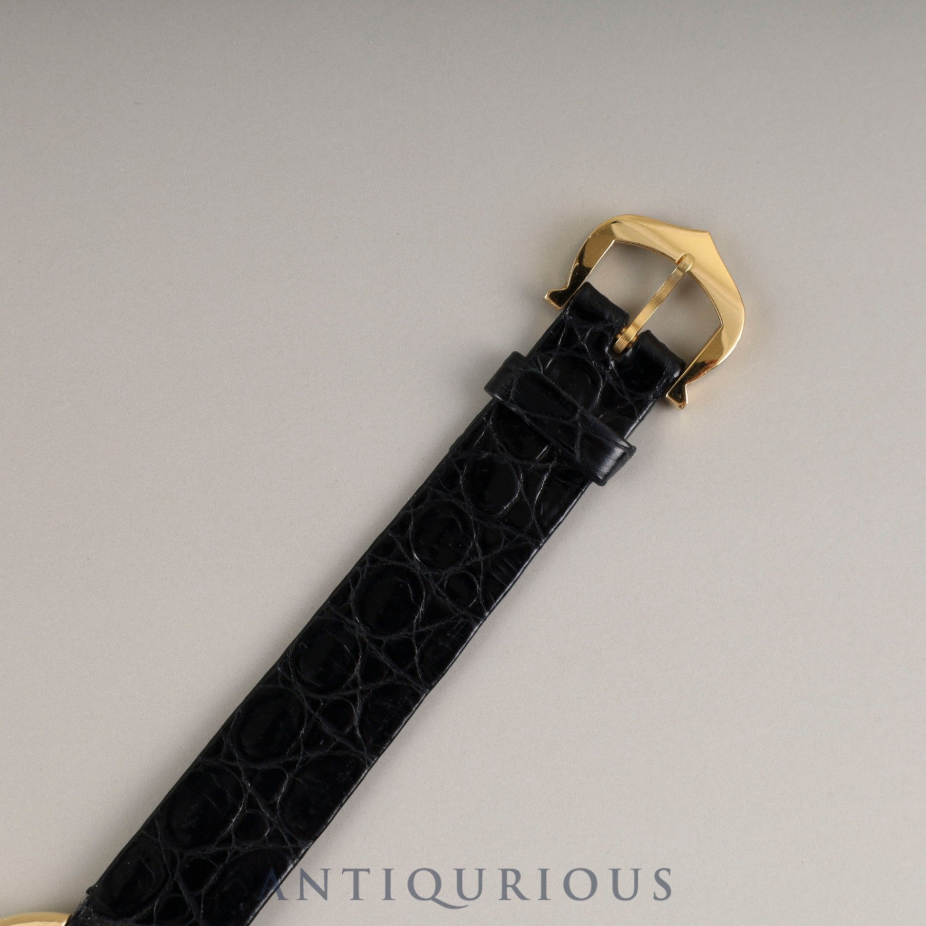 Cartier Vendôme Ellipse SM Manual Winding 750 Leather Strap with Genuine Buckle (750) White Roman Dial (PARIS Inscription) Warranty Card Overhauled