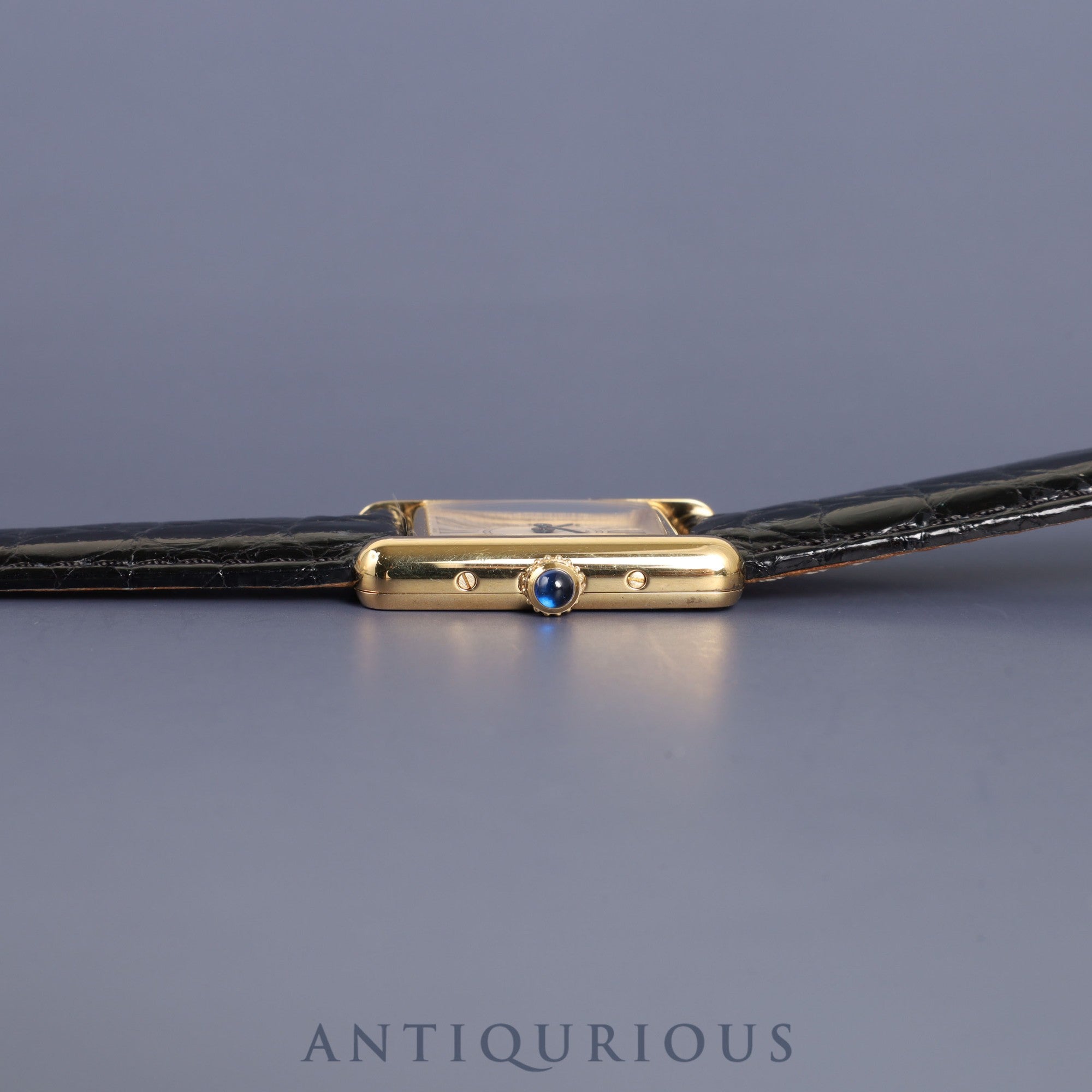 カルティエ マストタンク SM 1613 クォーツ Cal.057 SV925 革 純正Dバックル(GP)オパラン文字盤 オーバーホール済み