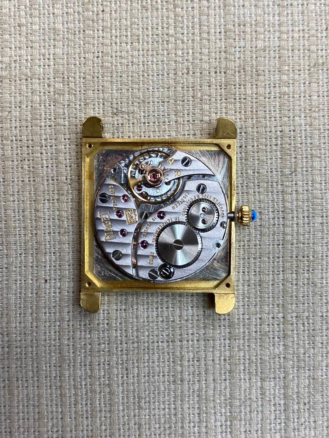 Piaget Tradition 90802D Manual winding Cal.9P2 YG Leather Genuine buckle (750) White dial Overhauled