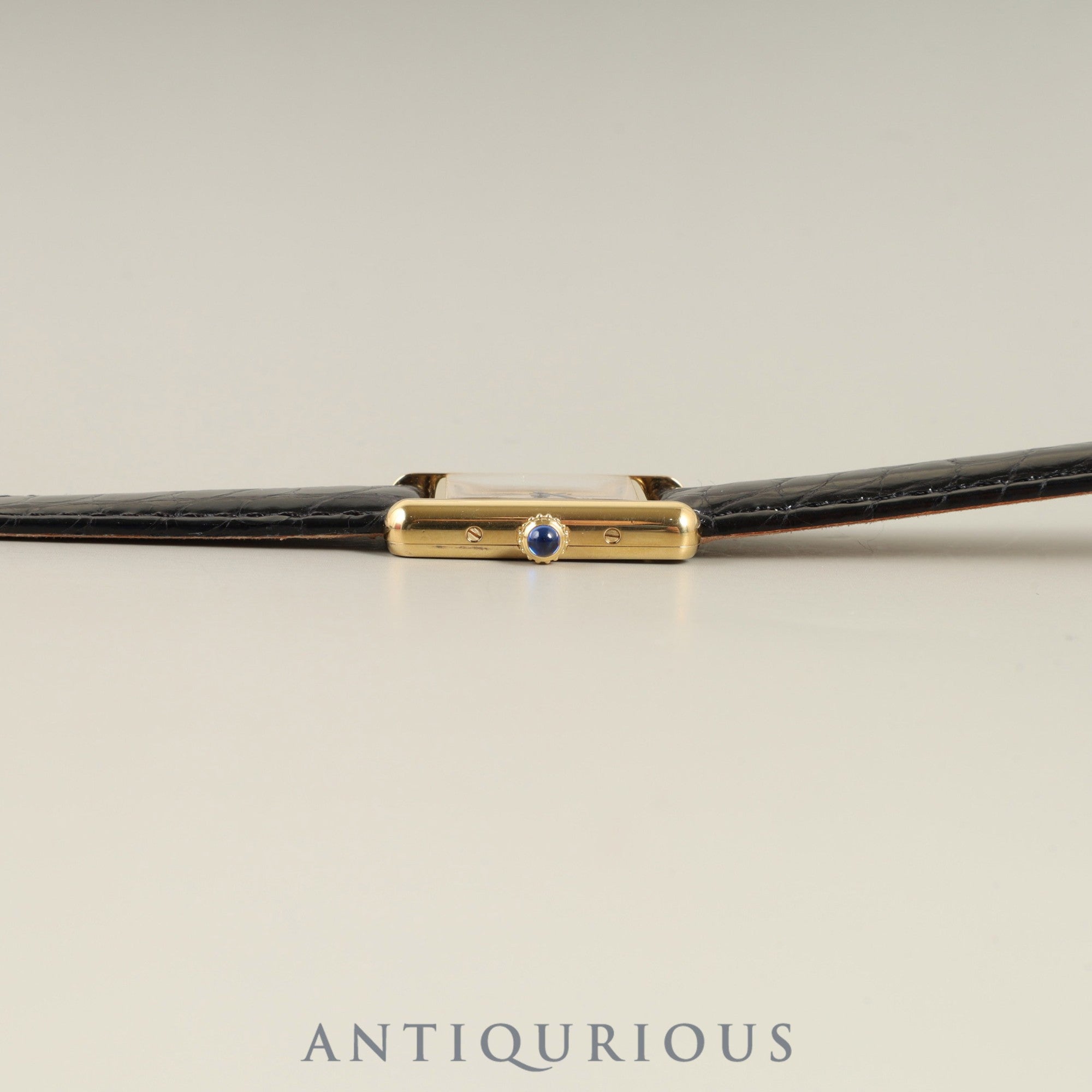 カルティエ マストタンク SM 1613 クォーツ Cal.057 SV925 革 純正Dバックル(GP) オパラン文字盤 箱 冊子 保証書 オーバーホール済み