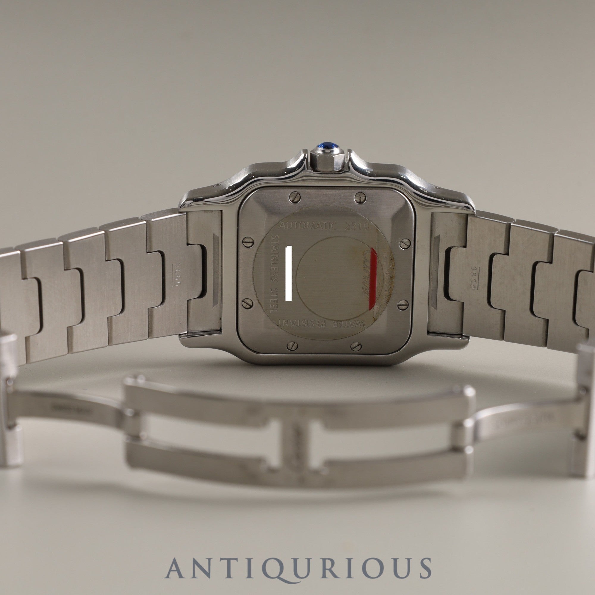 Cartier Santos Galbee LM 2319 Automatic SS SS Silver Guilloche Dial