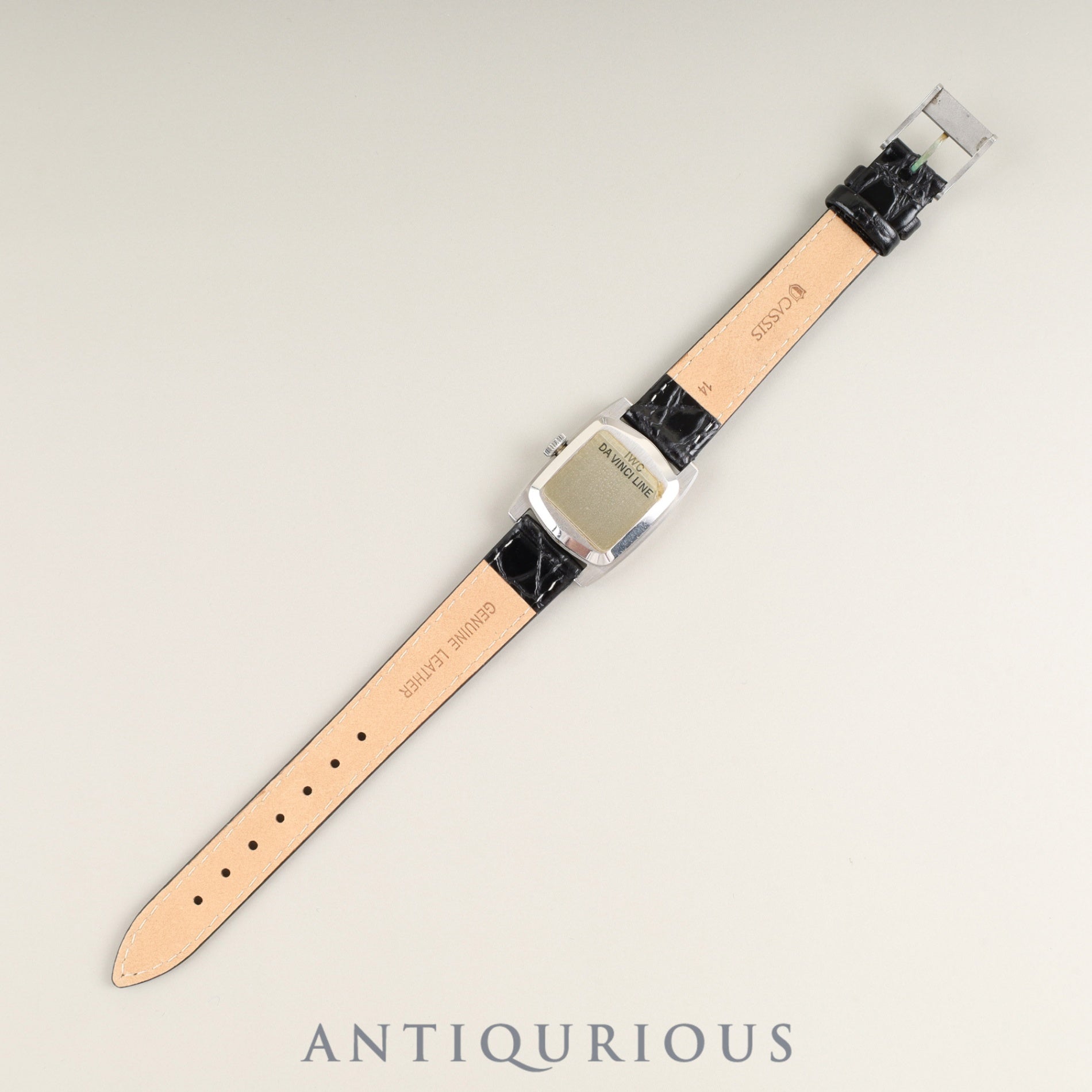 アイダブリュシー ダヴィンチライン 手巻き Cal.- SS 革 純正尾錠(SS)ブラック文字盤 オーバーホール済み