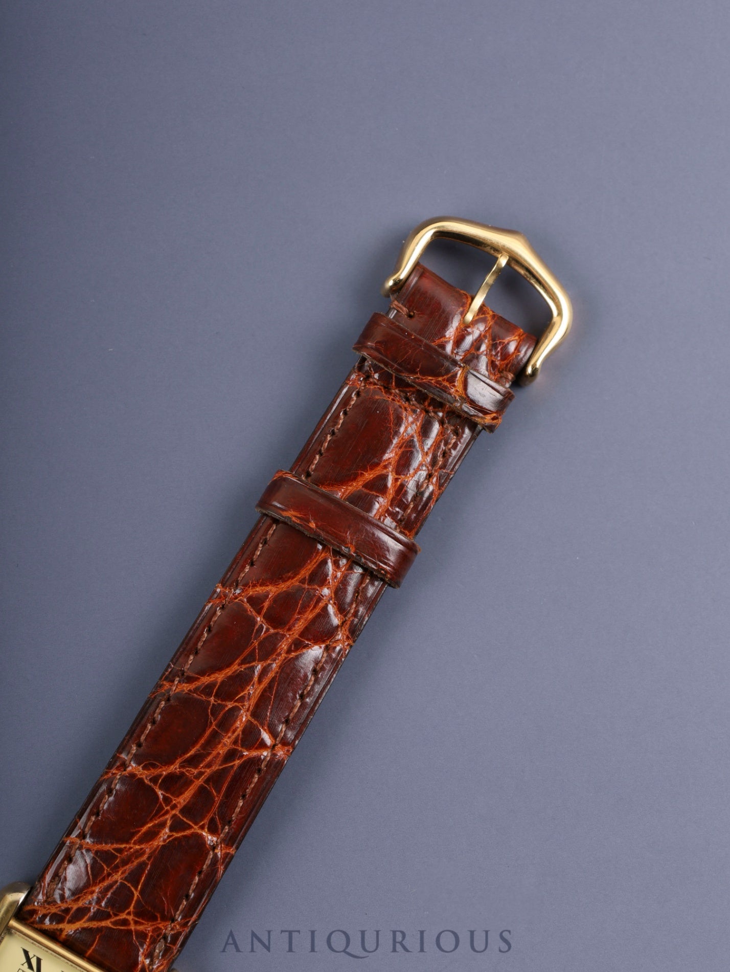 カルティエ マストタンク LM 590005 クォーツ Cal.90 SV925 純正革ベルト 純正尾錠(GP) アイボリーローマン文字盤 箱 冊子 保証書 タグ オーバーホール済み