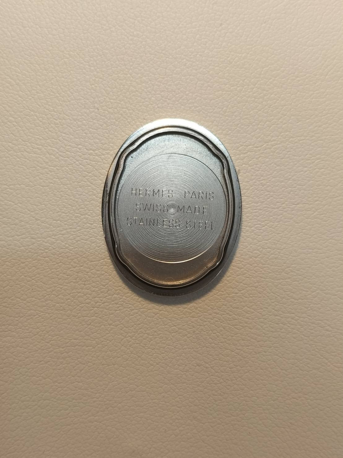 エルメス クリッパーオーバル CO1.210 クォーツ Cal.976.001 SS SS ホワイトギョーシェ文字盤 オーバーホール済み