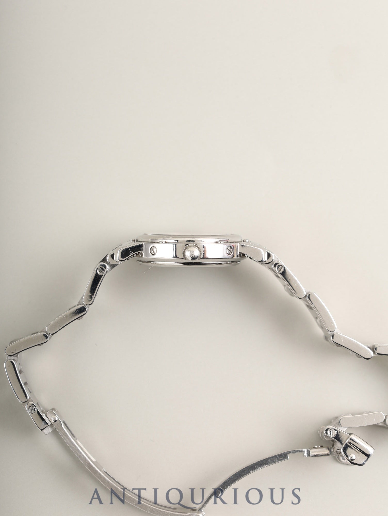 エルメス クリッパー CL4.210 クォーツ SS SS グレー文字盤 オーバーホール済み