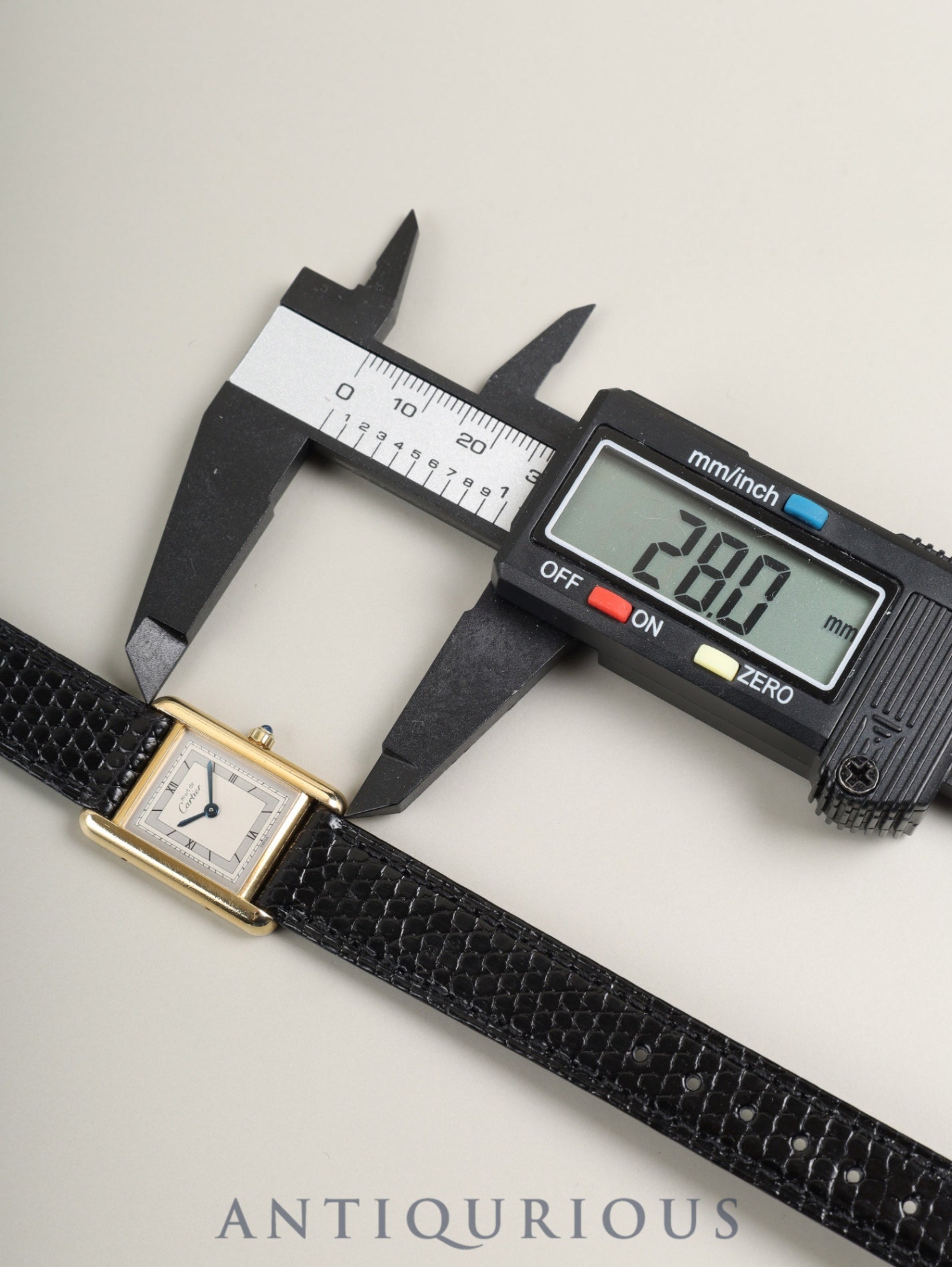 Cartier Must Tank SM 3 66001 Quartz Cal.66 SV925 Leather Original pin buckle (GP) Gray jumping Roman dial (SWISS表記) With original leather belt Overhauled