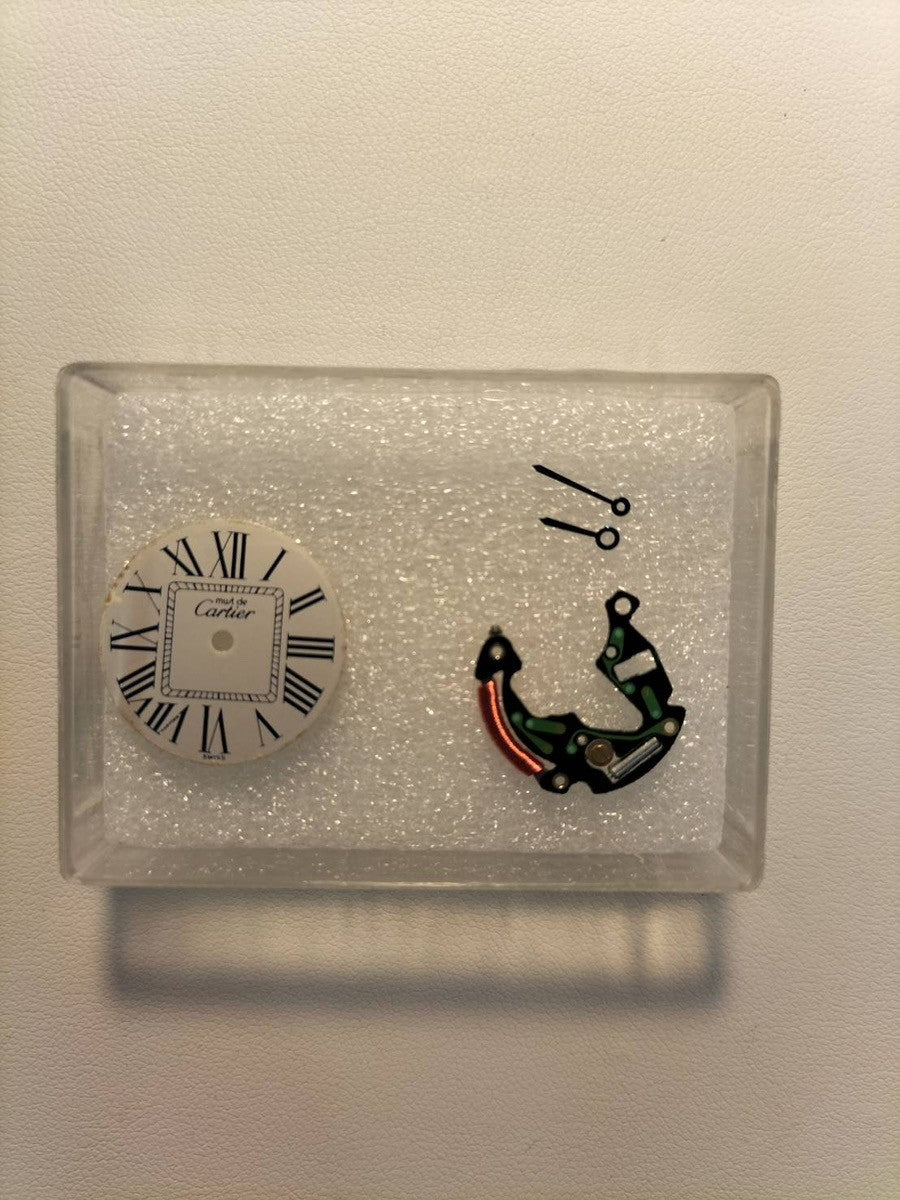 Cartier Must Vendome VLC SM W1007165 / 1850 Quartz Cal.90 SV925 Leather Genuine D-buckle (SS) Opalan dial Overhauled