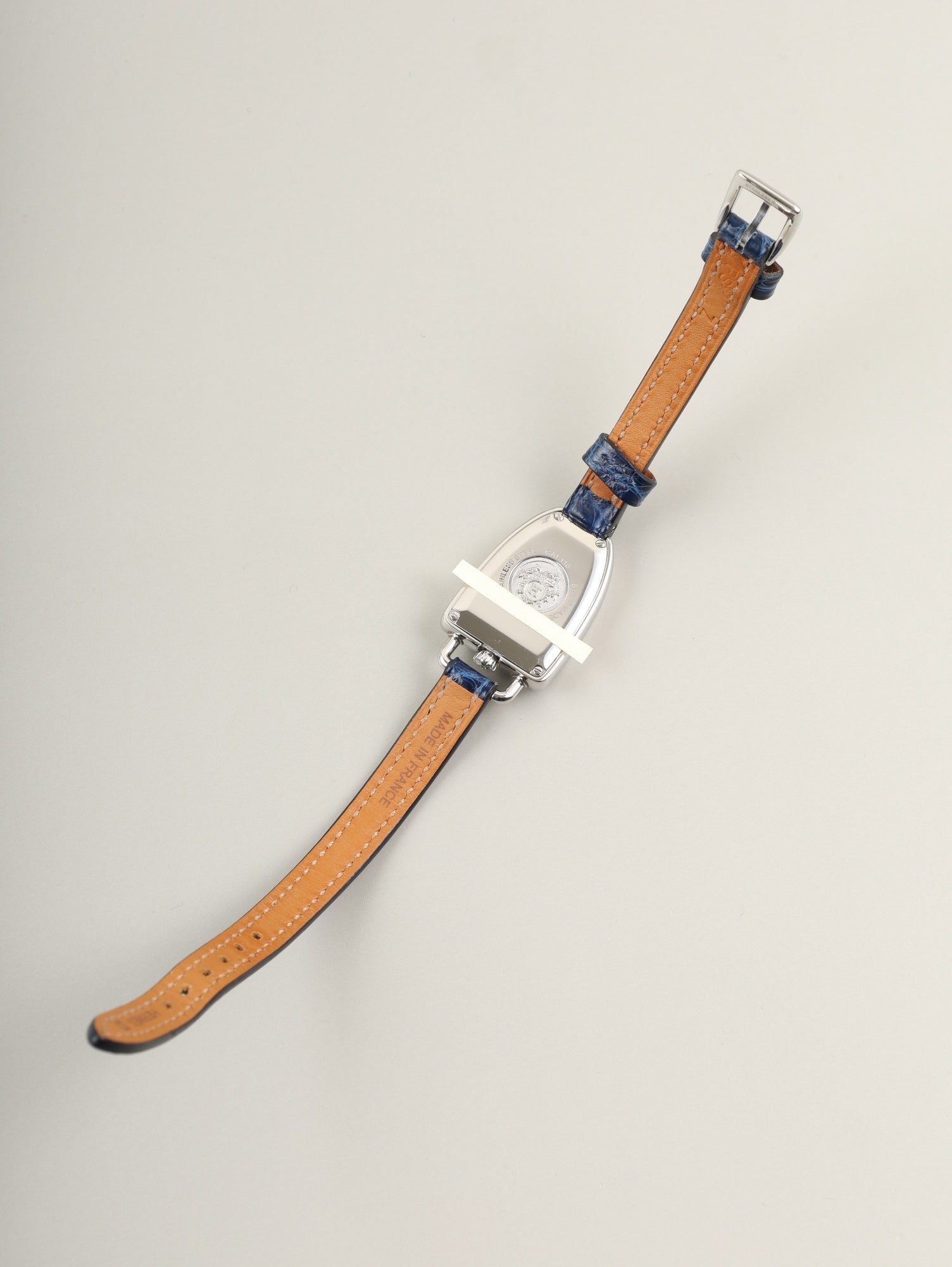 エルメス ギャロップ W053757WW00 / GA1.110 クォーツ SS 純正ベルト 純正尾錠(SS)シルバー文字盤 箱(剥がれあり) 保証書(2021年)冊子 オーバーホール済み