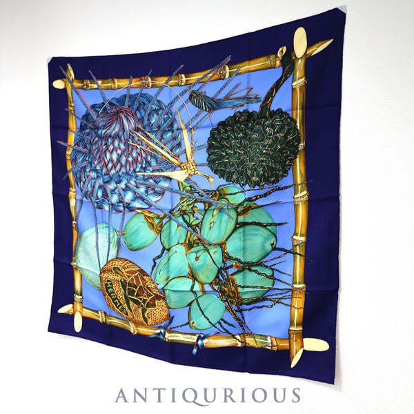 エルメス スカーフ カレ90 クレオルの楽園 SILK100%