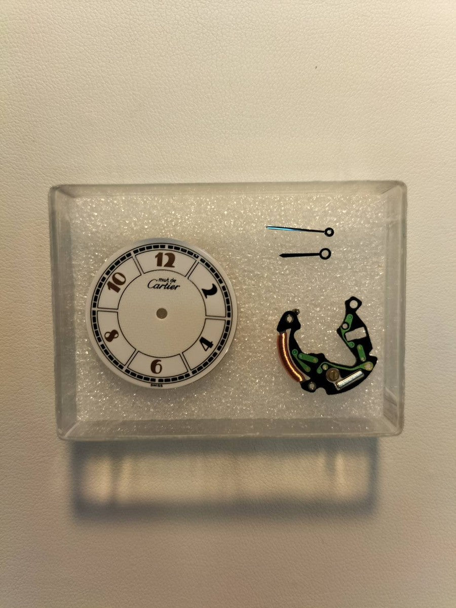 カルティエ マスト ヴァンドーム VLC LM W1009754 / 1861 クォーツ Cal.90 SV925 革 純正Dバックル(GP)飛びアラビア文字盤 オーバーホール済み