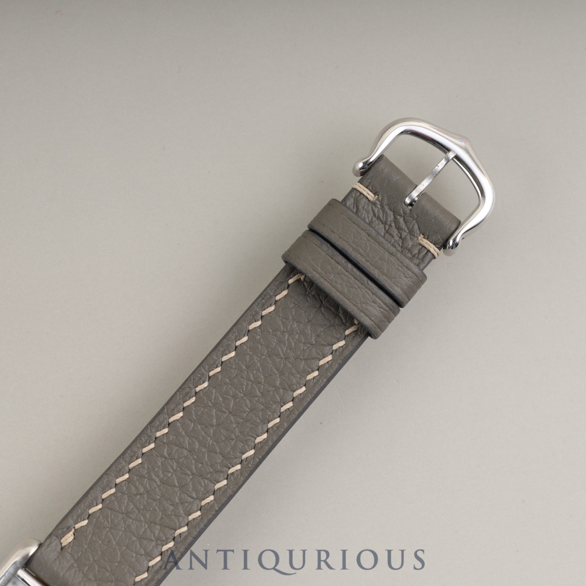 Cartier Must Tank SM 666001 Quartz Caliber 157 SV925 Leather Strap with Genuine Stainless Steel Buckle, White Roman Dial, Booklet, Warranty Card (1996), Overhauled and Finished to Like New